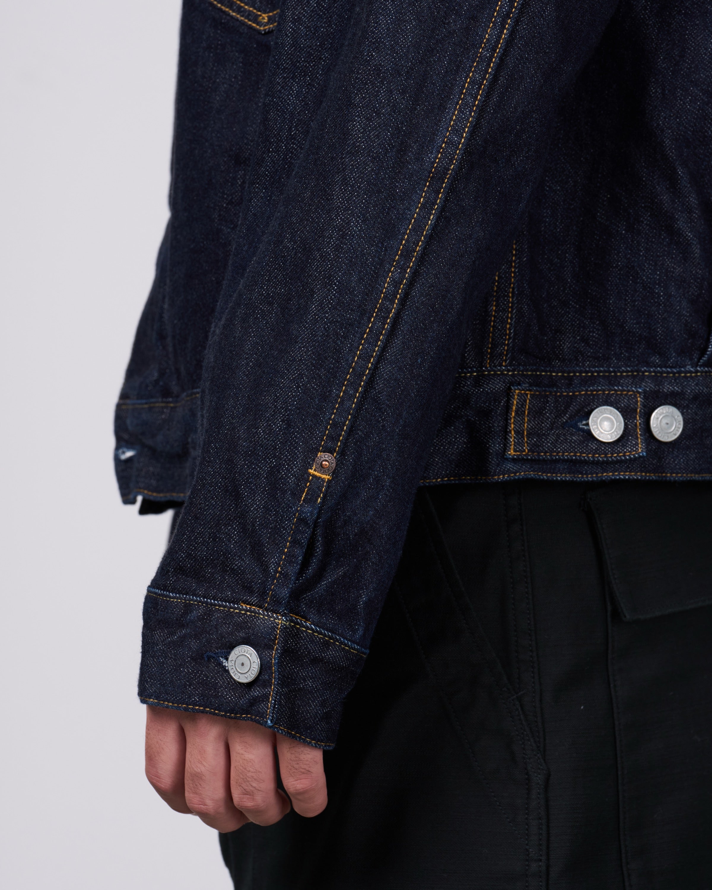 CIOTA Double Pocket Denim Jacket, Navy