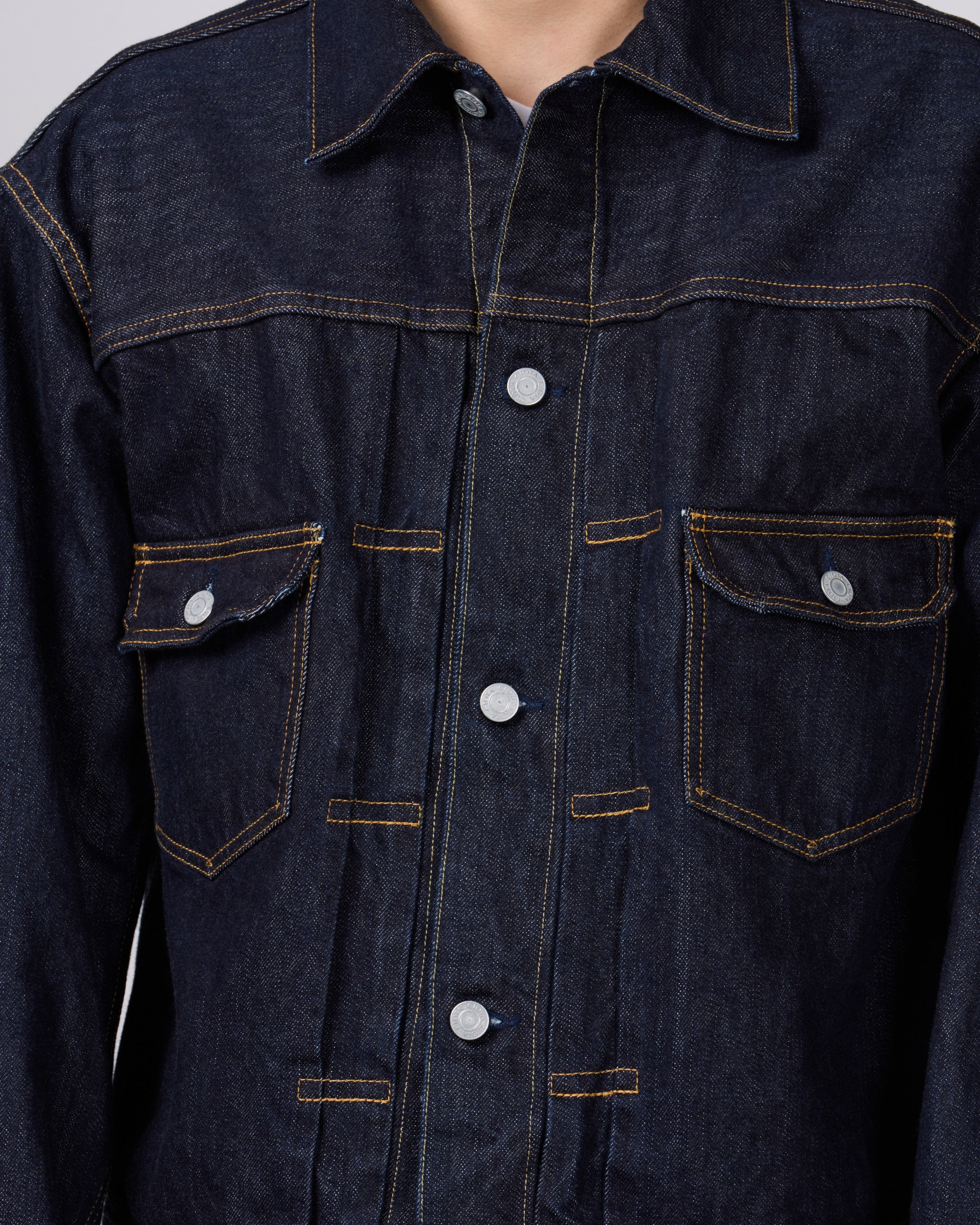 CIOTA Double Pocket Denim Jacket, Navy