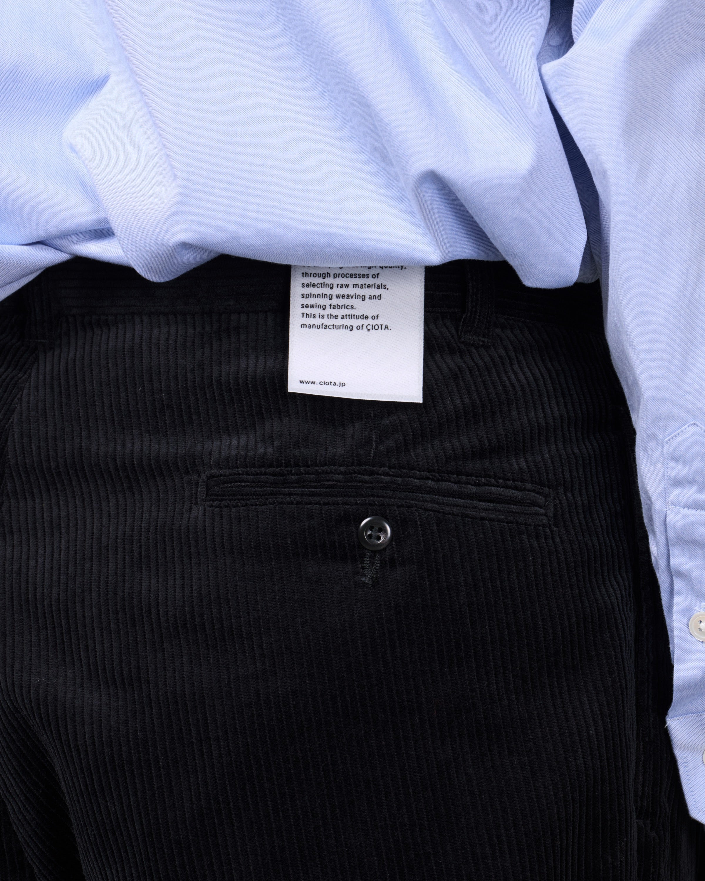 CIOTA Straight 5 Pocket Pants, Dark Blue (Distressed)