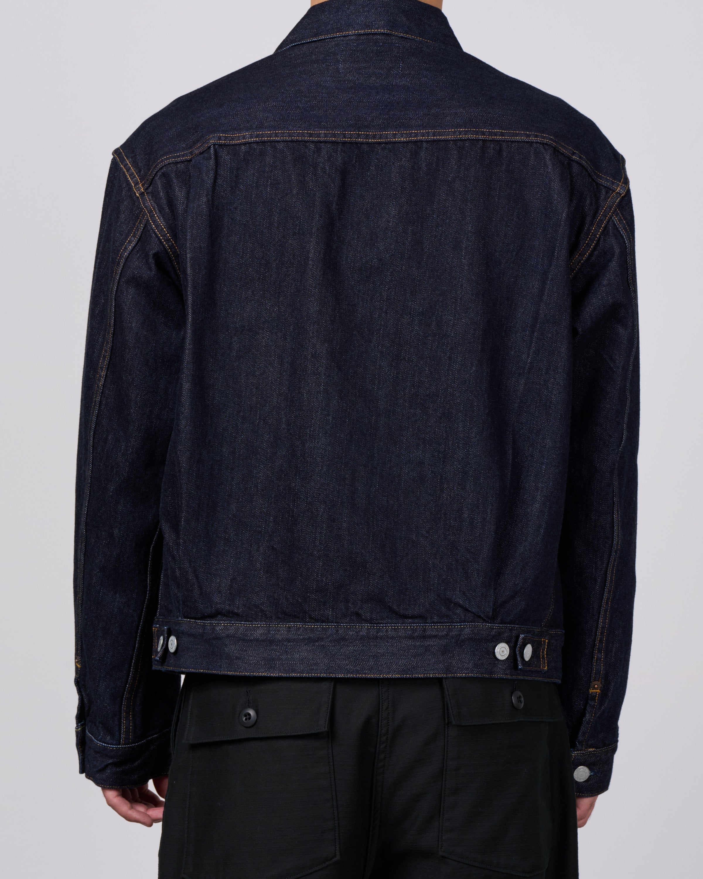 CIOTA Double Pocket Denim Jacket, Navy