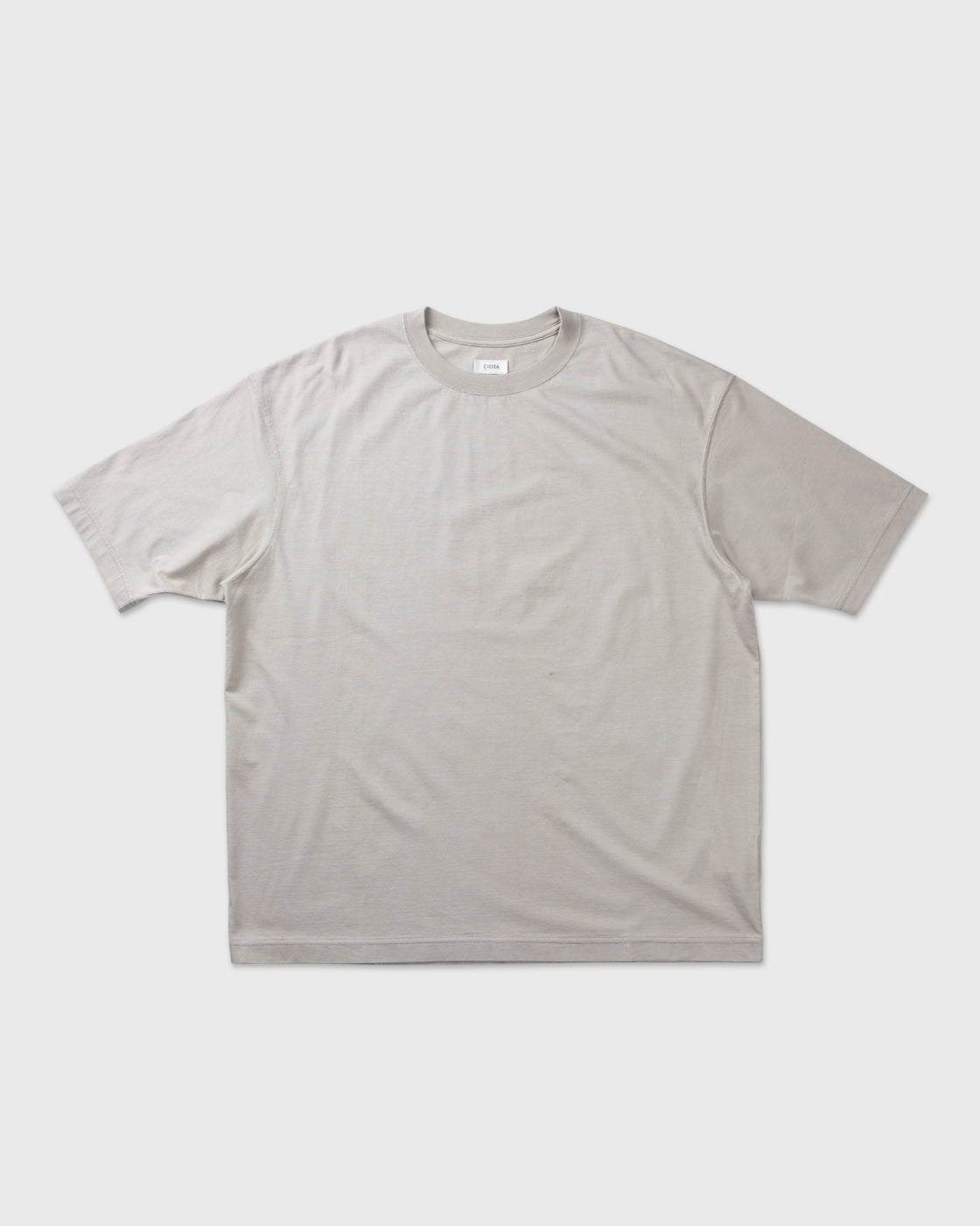 CIOTA Crewneck Short Sleeve T-Shirt, Light Grey