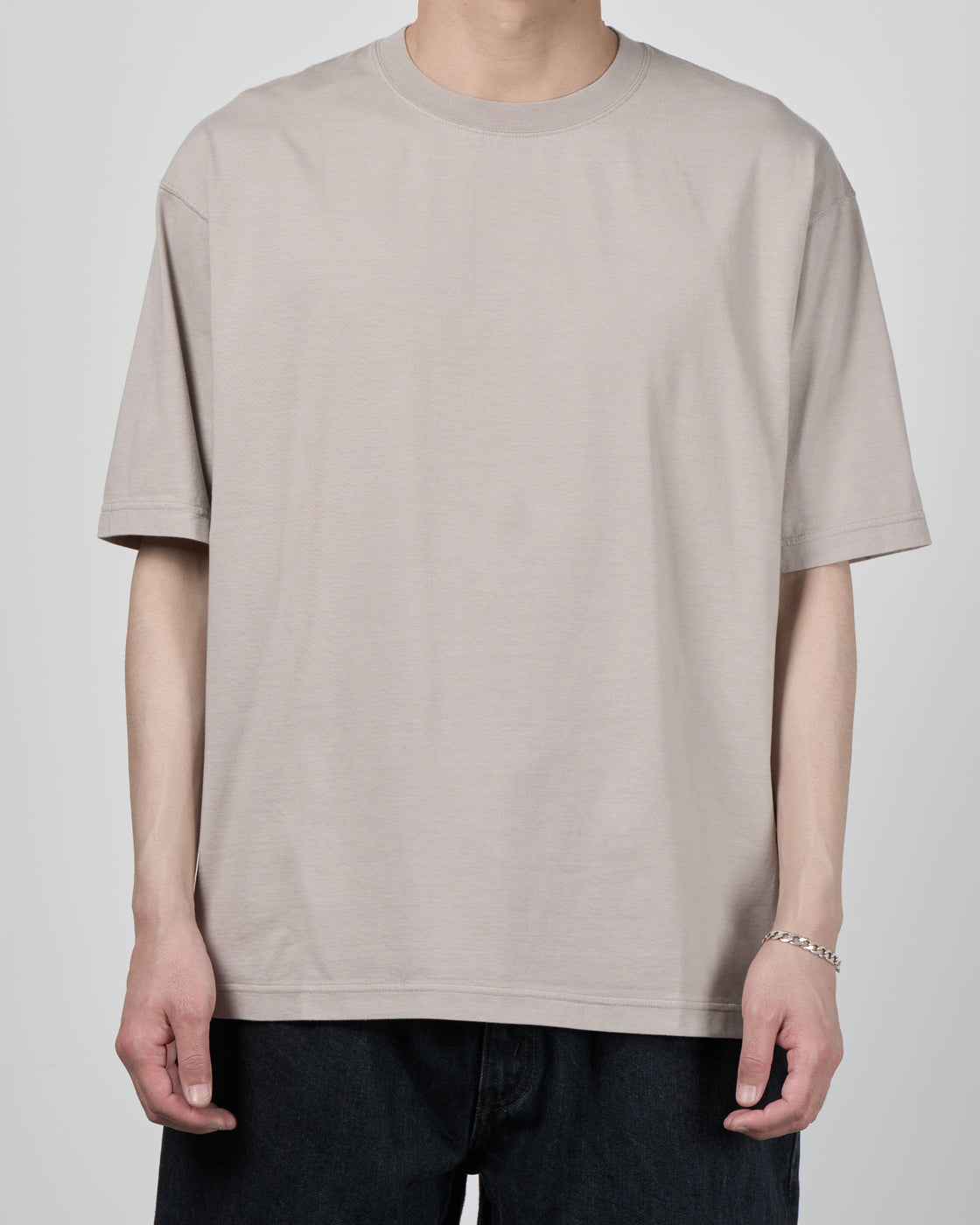 CIOTA Crewneck Short Sleeve T-Shirt, Light Grey