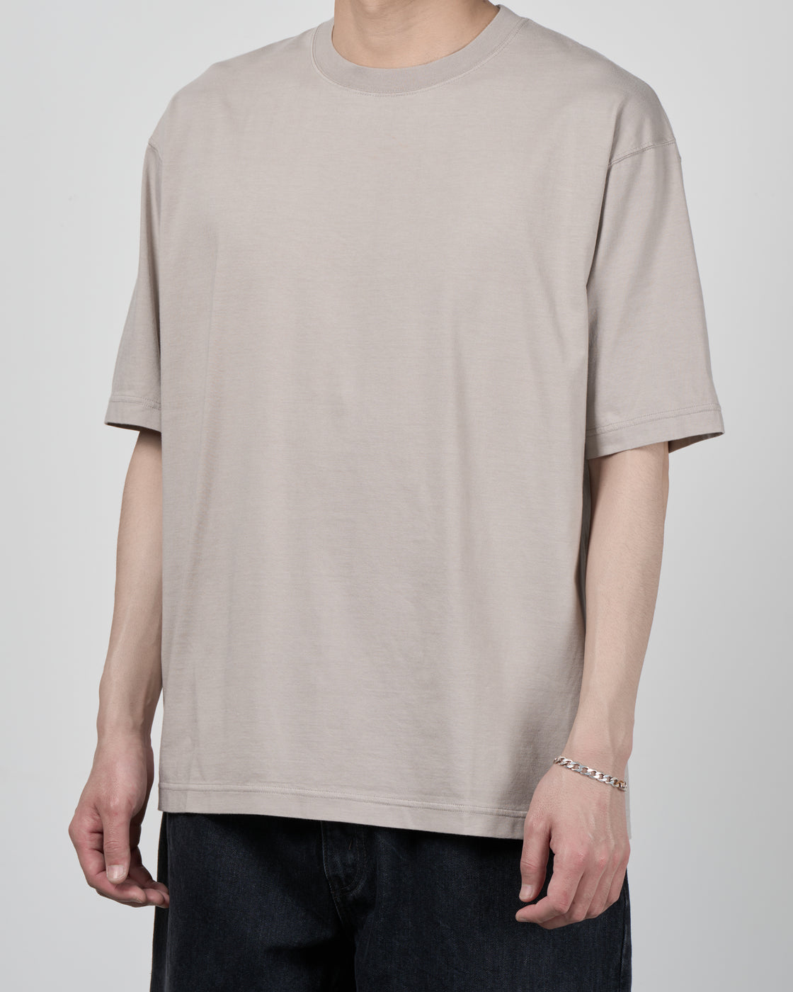 CIOTA Crewneck Short Sleeve T-Shirt, Light Grey