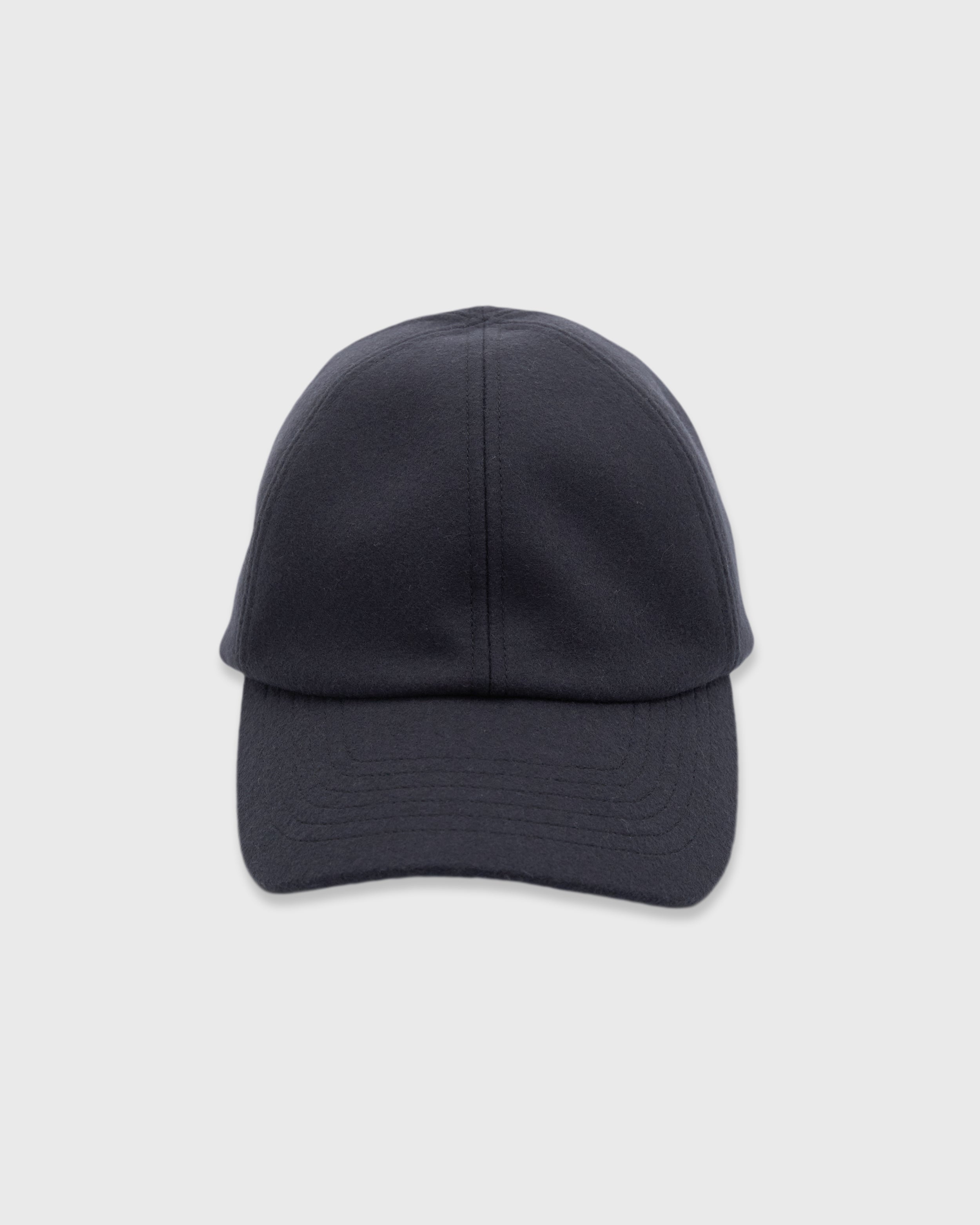 MATURE HA._MIL Wool Melton Trainer Cap, Charcoal – Keylime Tokyo