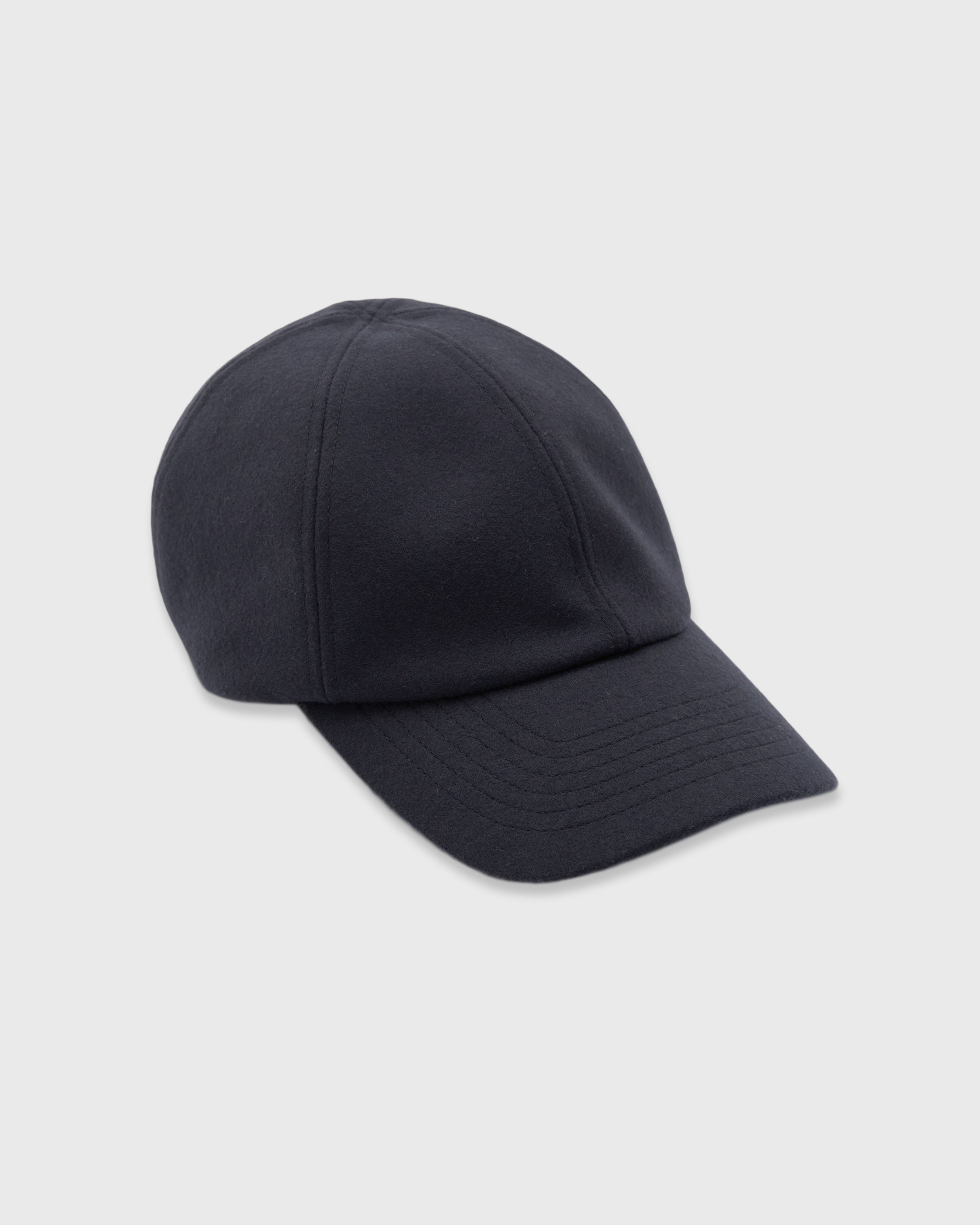 MATURE HA._MIL Wool Trainer Cap, Charcoal