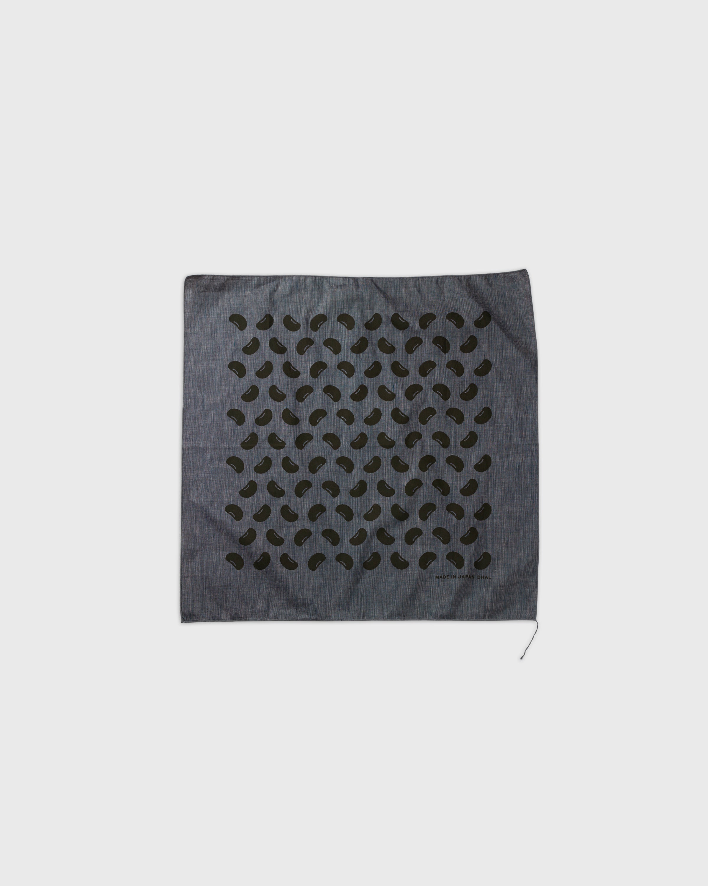 Dhal Cotton Linen Mame Bandana, Navy