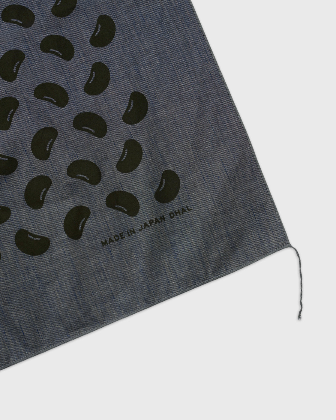 Dhal Cotton Linen Mame Bandana, Navy