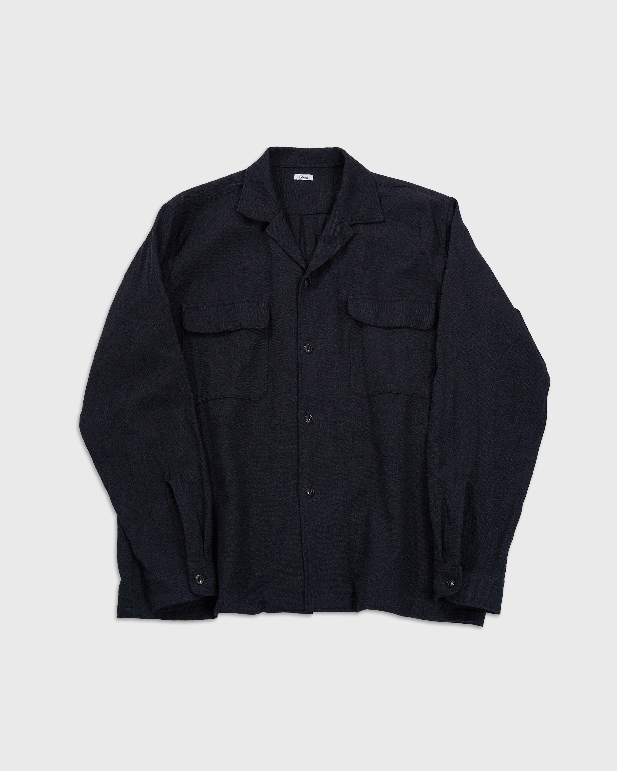 dhal シャツジャケット Dhal Open Collar Shirt Jacket, Orange Checked – Keylime Tokyo