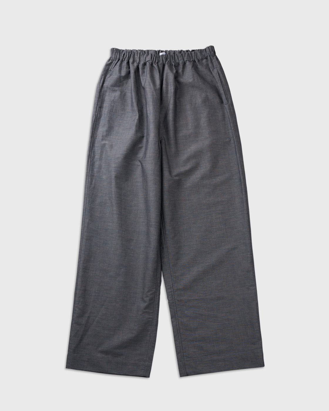 Dhal Cotton Linen Chambray Relax Pants, Navy