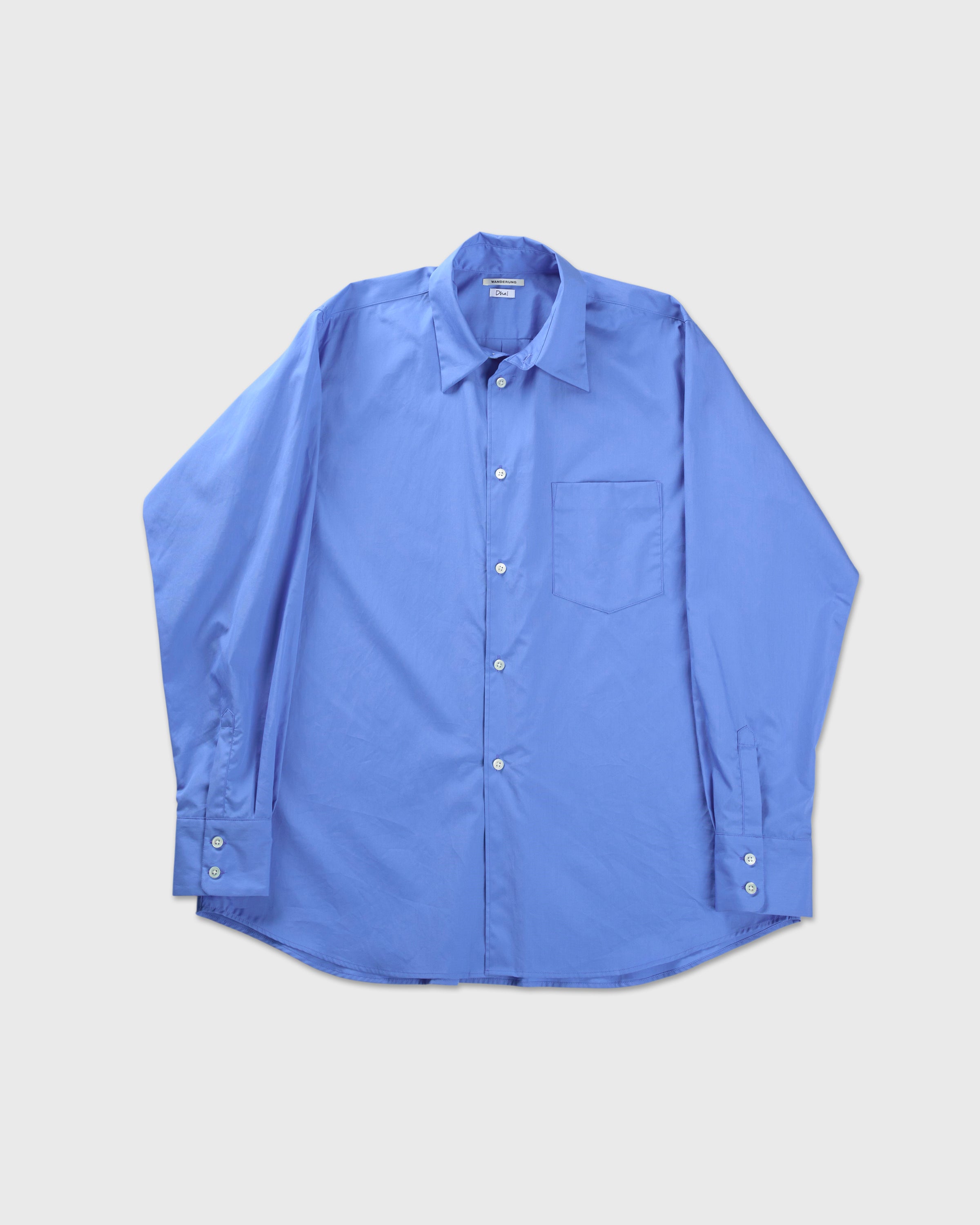 Dhal Pima Cotton Dress Regular Shirt, Blue