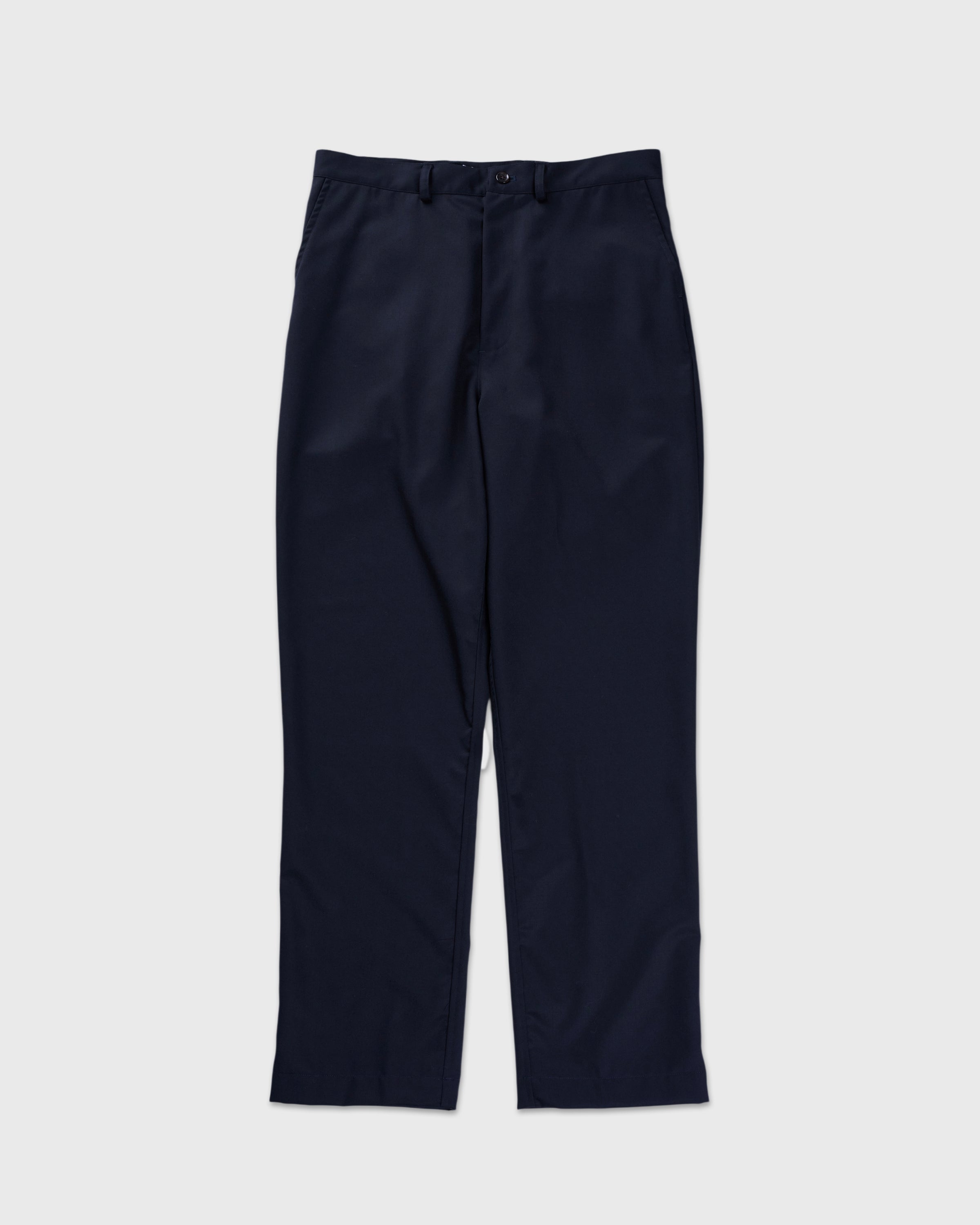 Dhal Wool Gaba Slim Pants, Navy