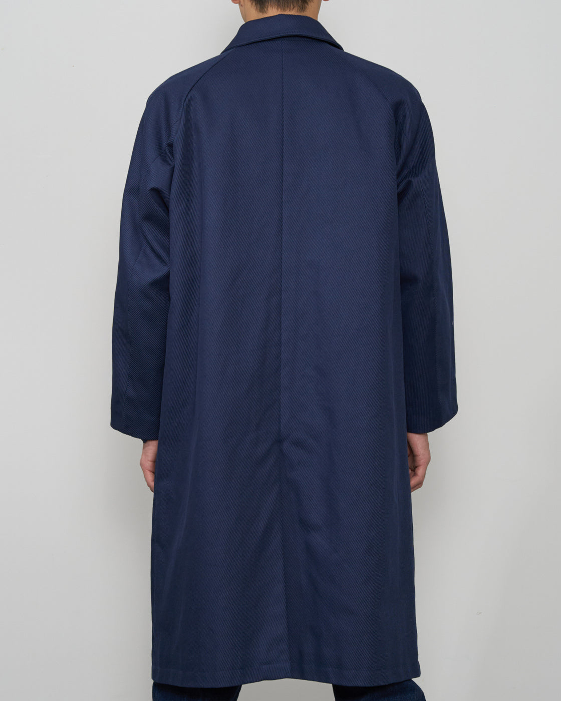 Dhal OniKarsey Balmacaan Coat, Navy