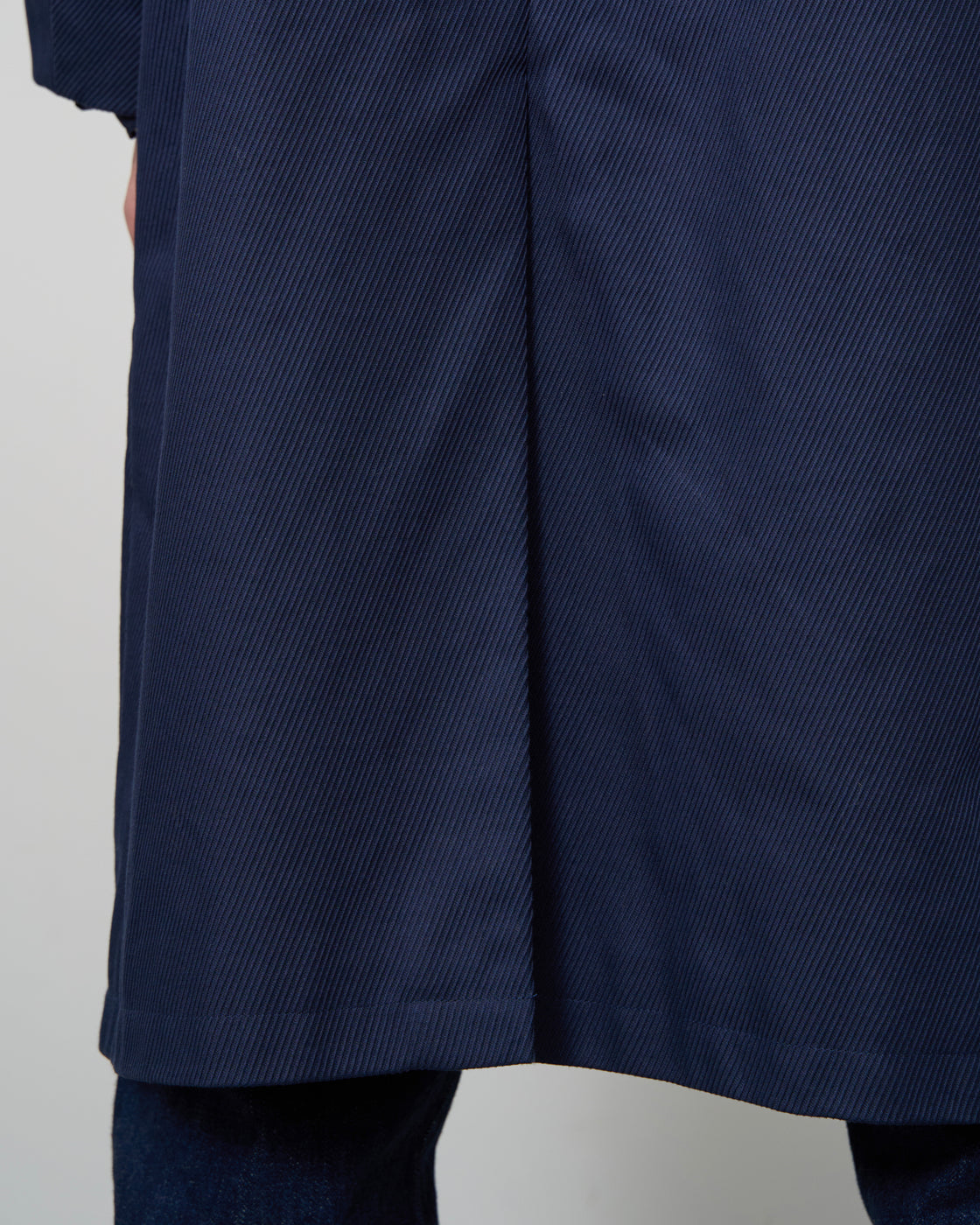 Dhal OniKarsey Balmacaan Coat, Navy