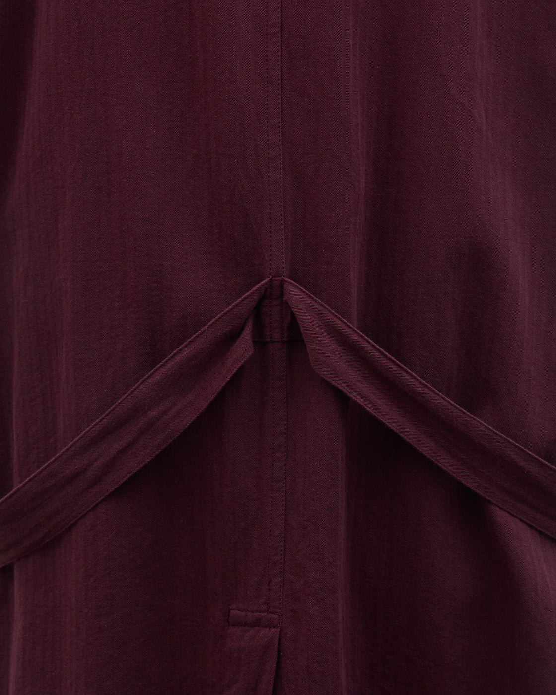 Dhal 1950 German Regular Herringbone Motorcycle Coat, Burgundy