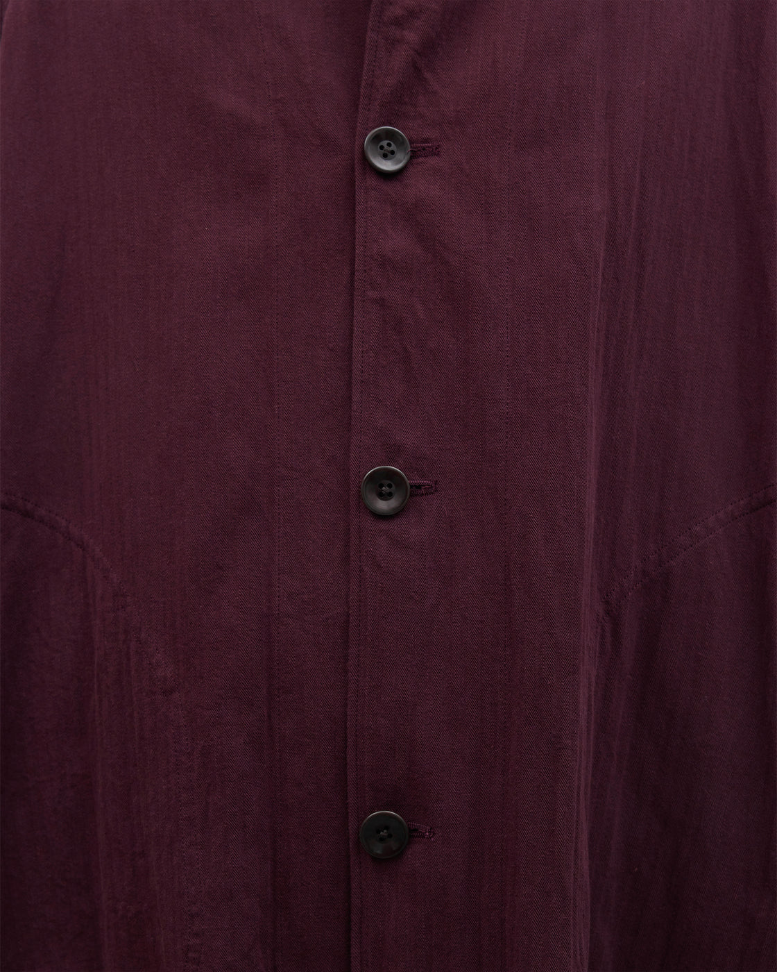 Dhal 1950 German Regular Herringbone Motorcycle Coat, Burgundy