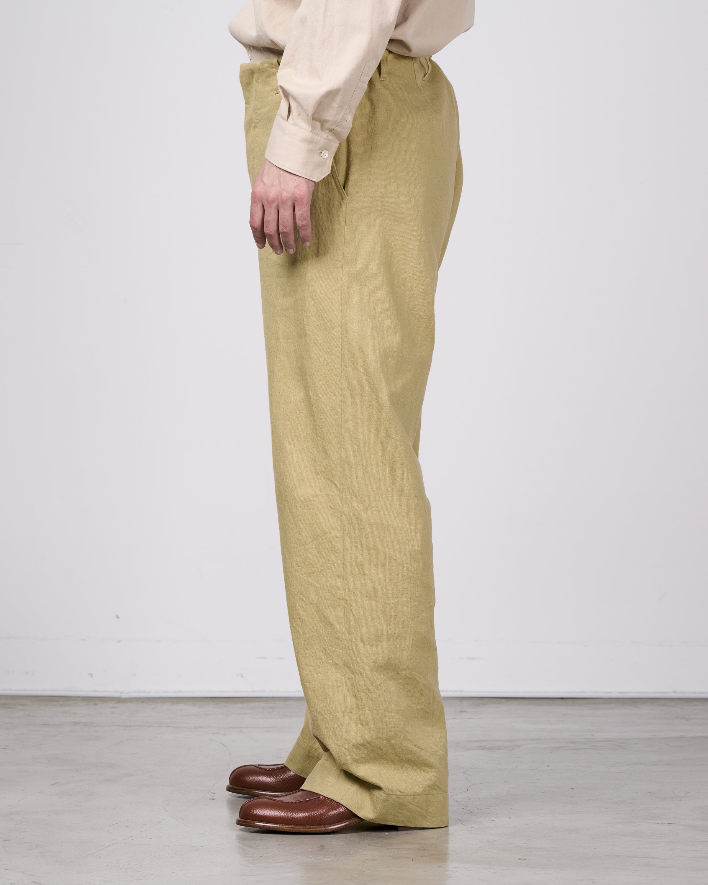 Dhal Bradford 1930's Algerian Twill RAF Pants, Beige