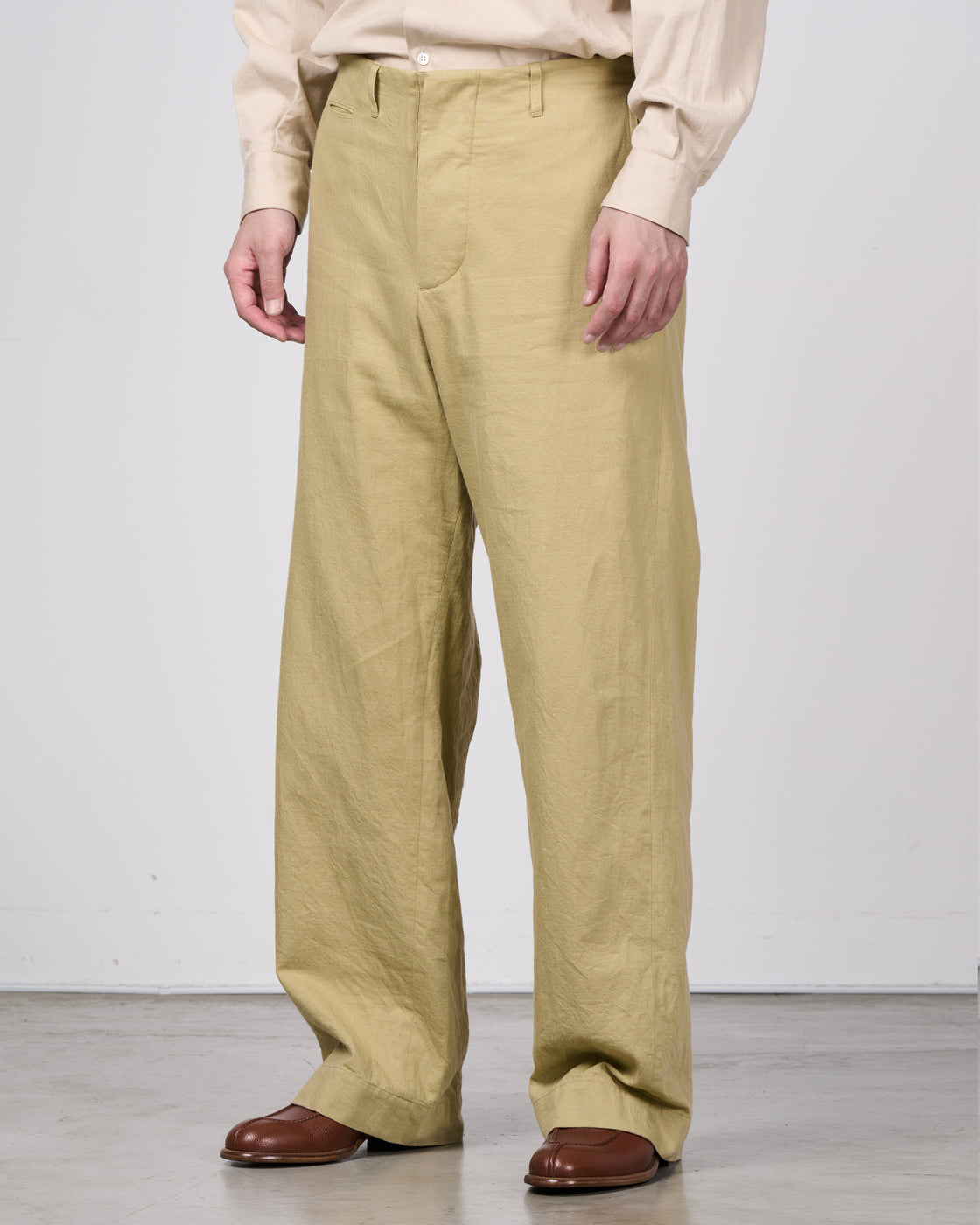 Dhal Bradford 1930's Algerian Twill RAF Pants, Beige