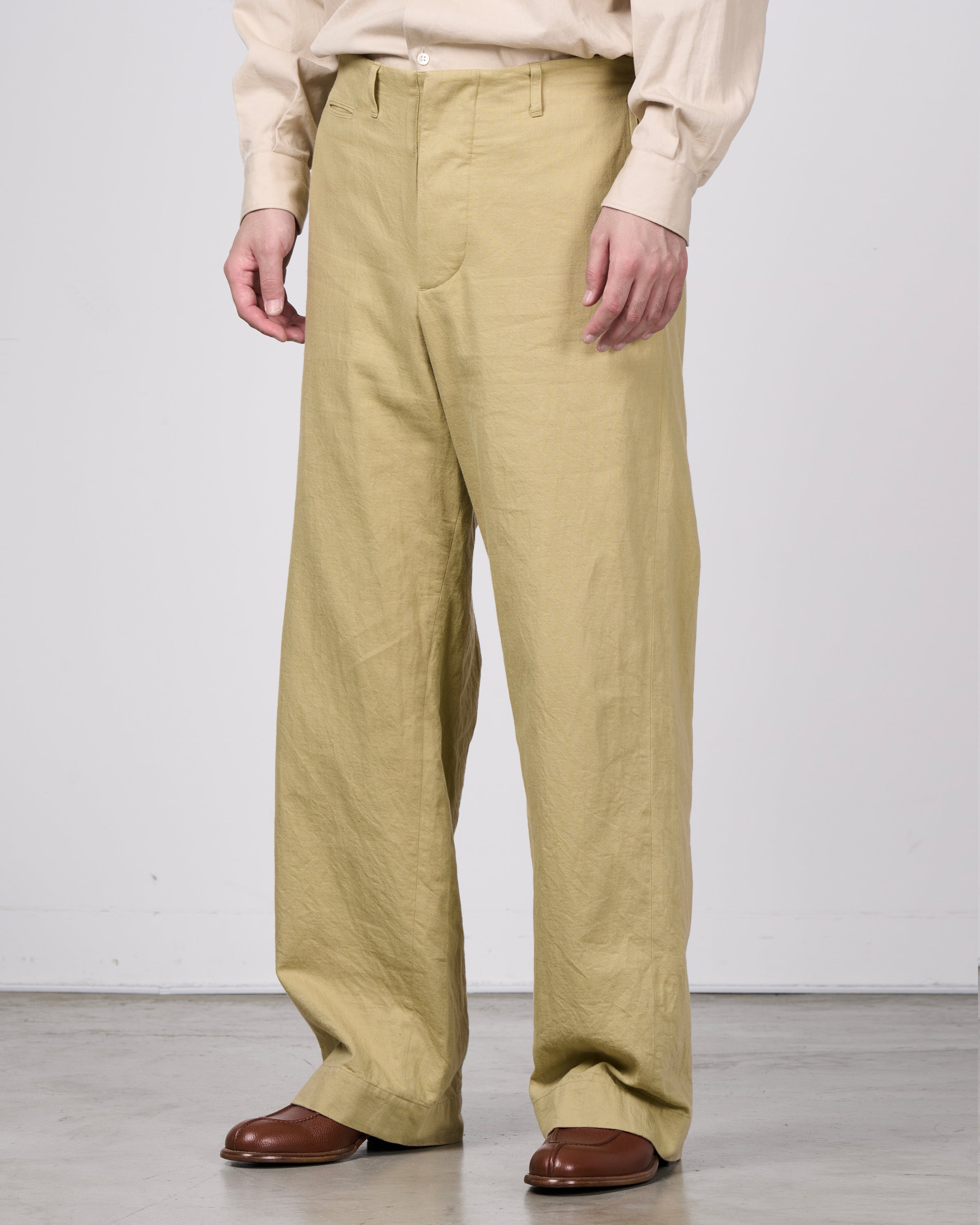 Dhal Bradford 1930's Algerian Twill RAF Pants, Beige