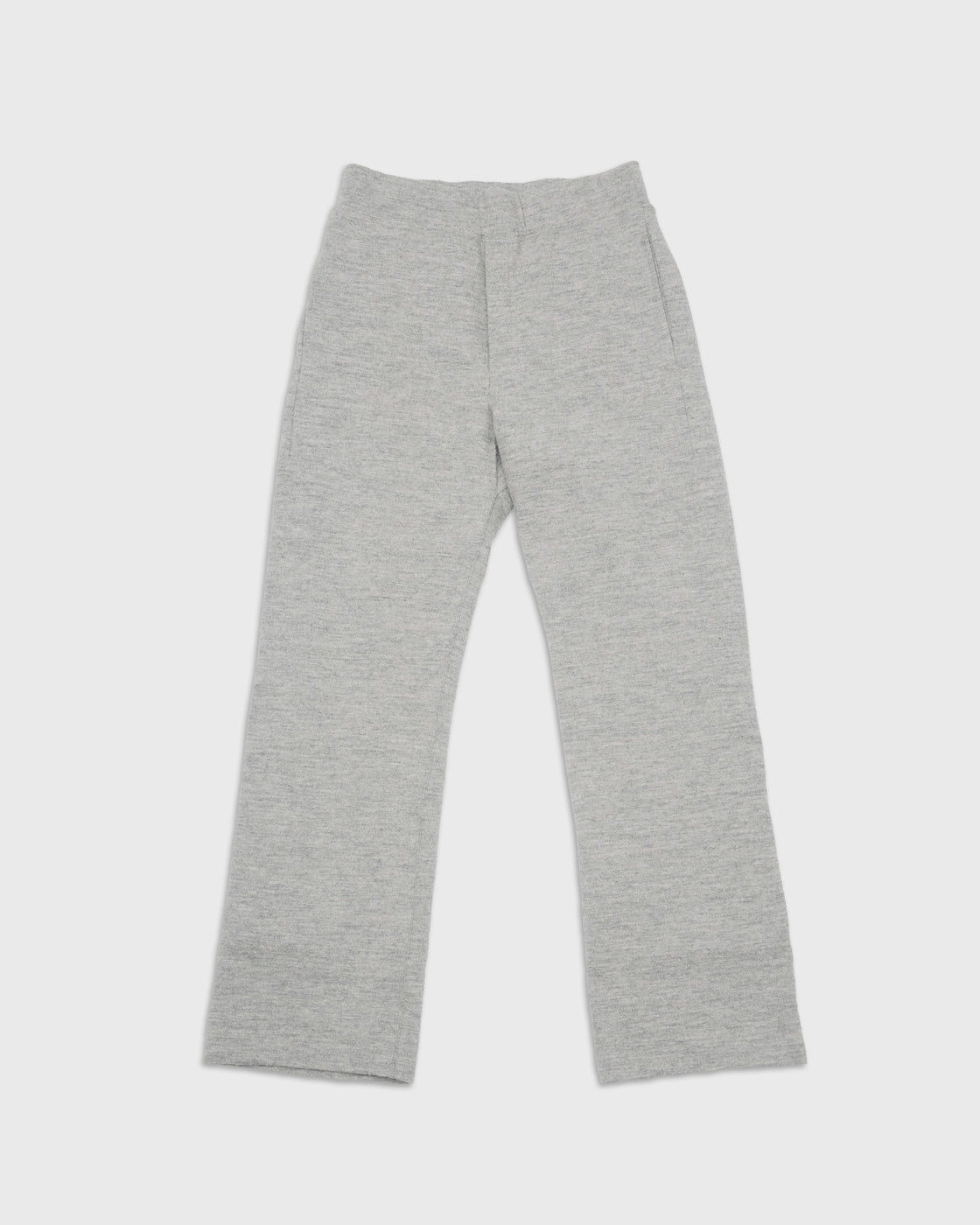 Dhal Shetland Cotton Heather Knit Straight Pants, Grey