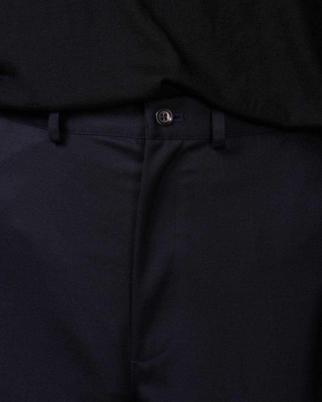 Dhal Wool Gaba Slim Pants, Navy