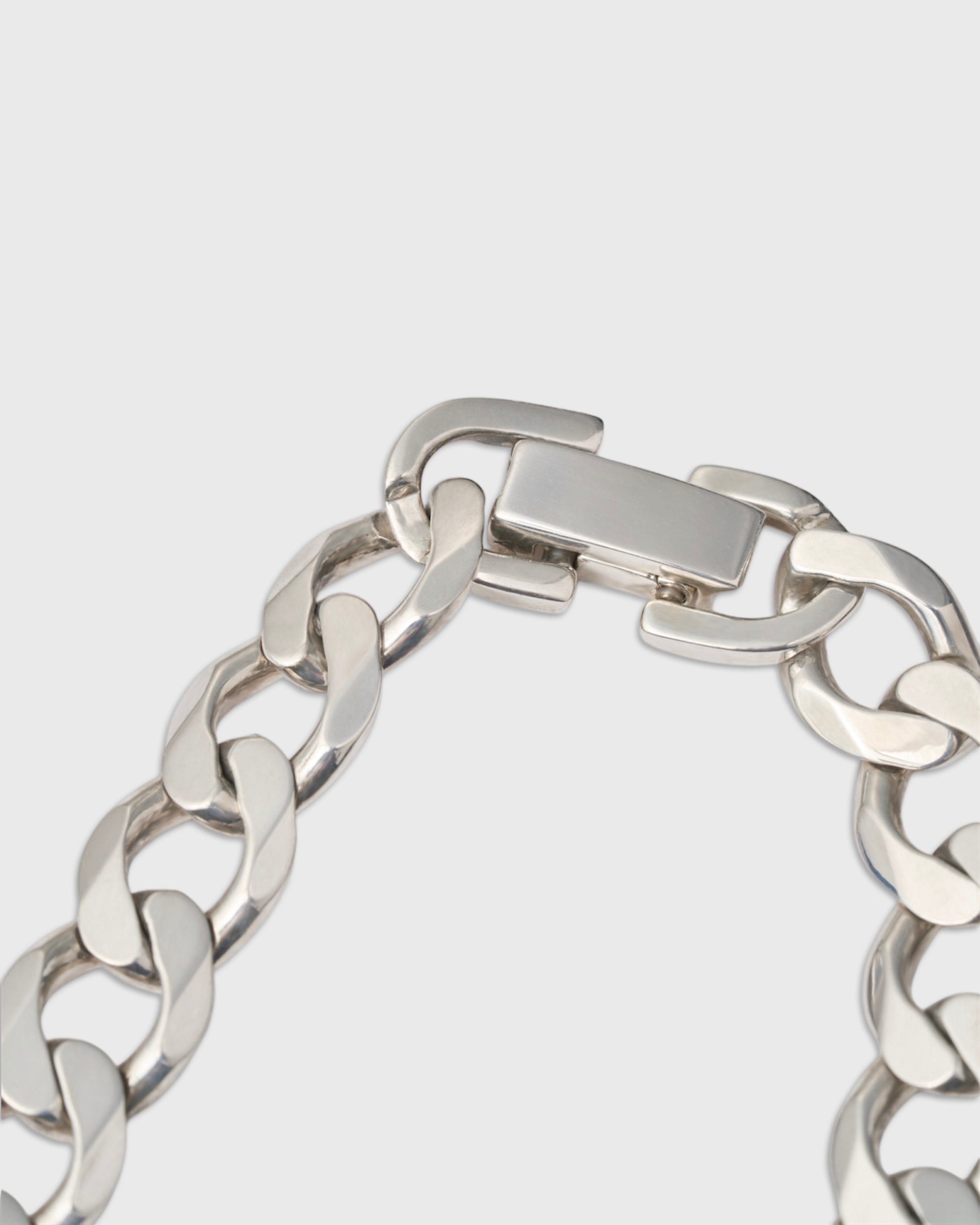 Garden of eden 22AW-036G Small Light Curb Chain Brace, Silver & 3Gold Links(18K)