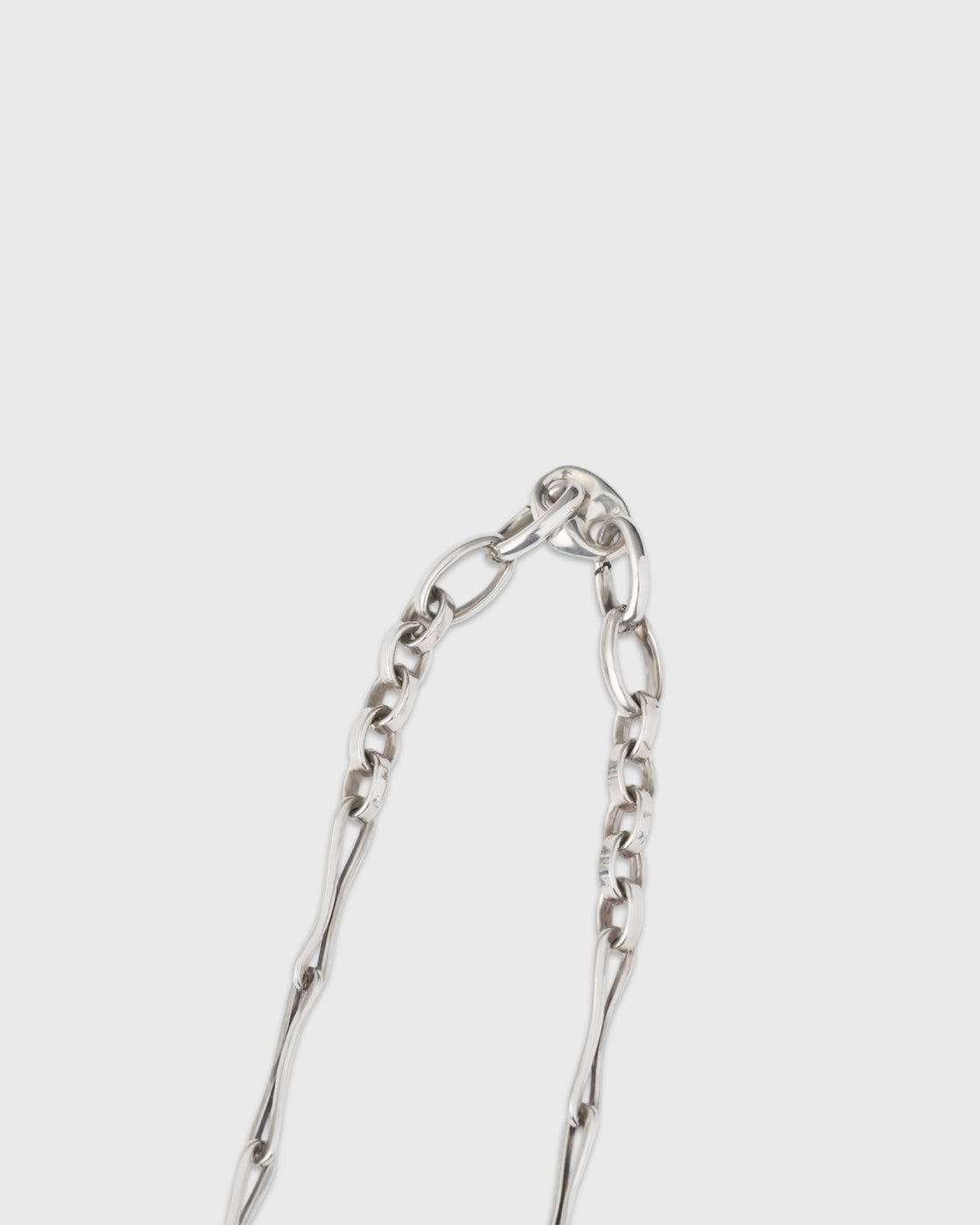 Garden of eden 24SS-087 Wave Long Chain Necklace, Silver