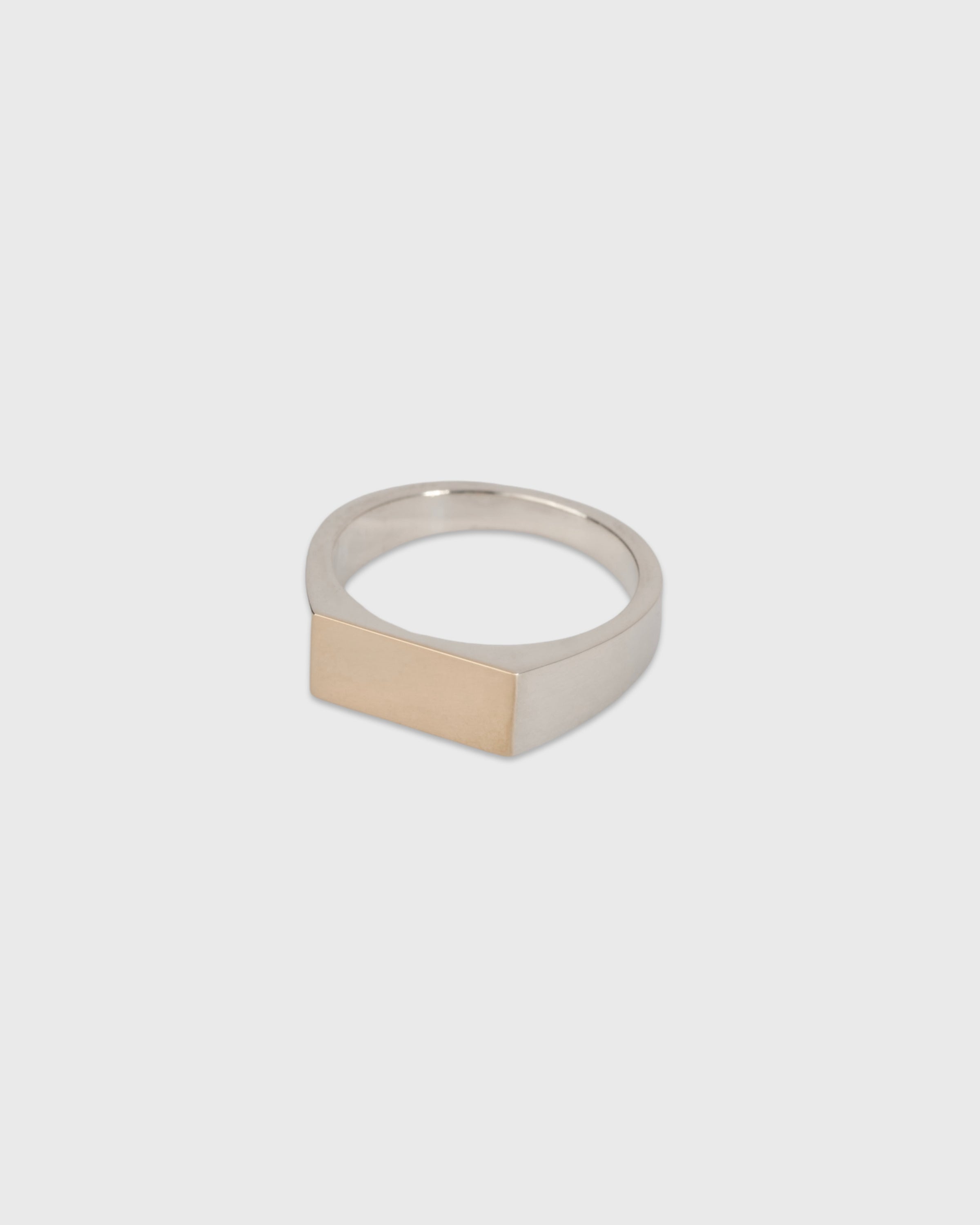 Garden of eden 23SS-049 Square Ring Large, Silver & 9K Gold