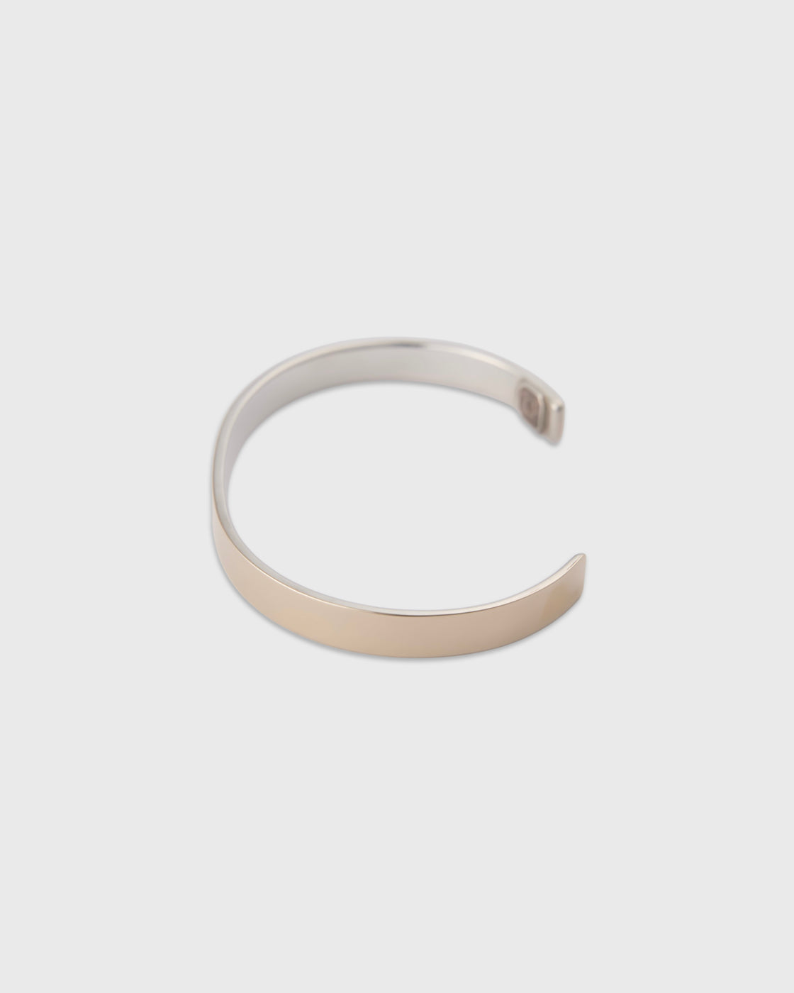 Garden of eden 23SS-020 Vermeil Flat Bangle Wide, Silver & 9KGold