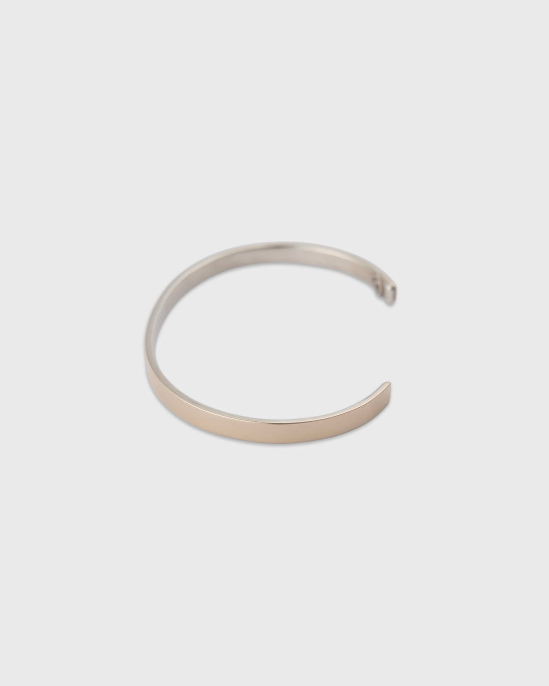 Garden of eden 23SS-018 23SS-018Vermeil Flat Bangle Nallow, Silver & 9KGold