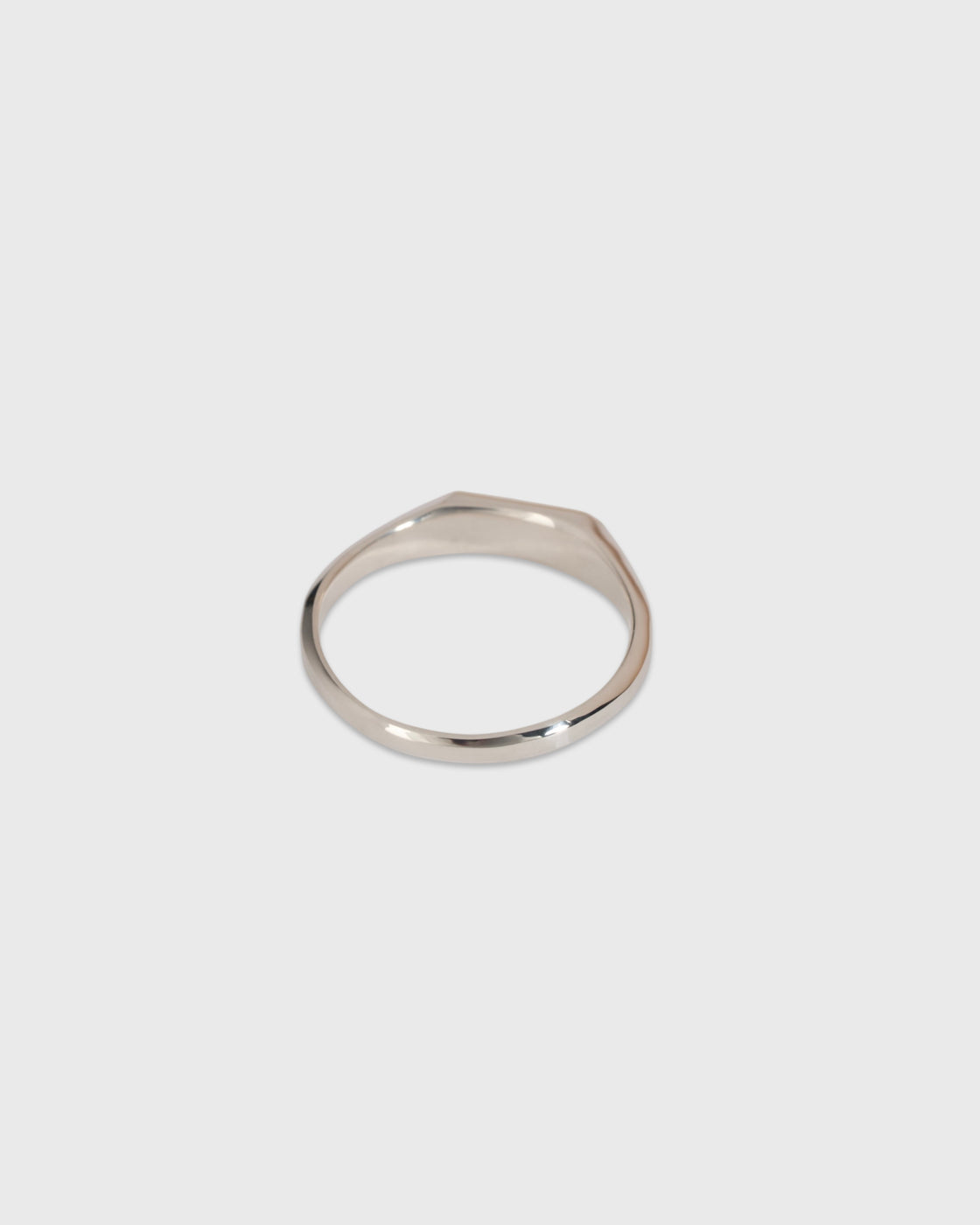 Garden of eden 21SS-SR02 Octagon Signet Ring, Silver 18K Gold