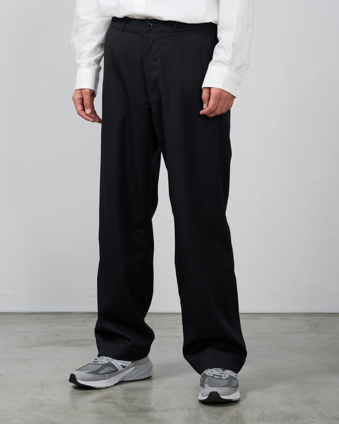 Dhal Wool Gaba Chino Pants, Black