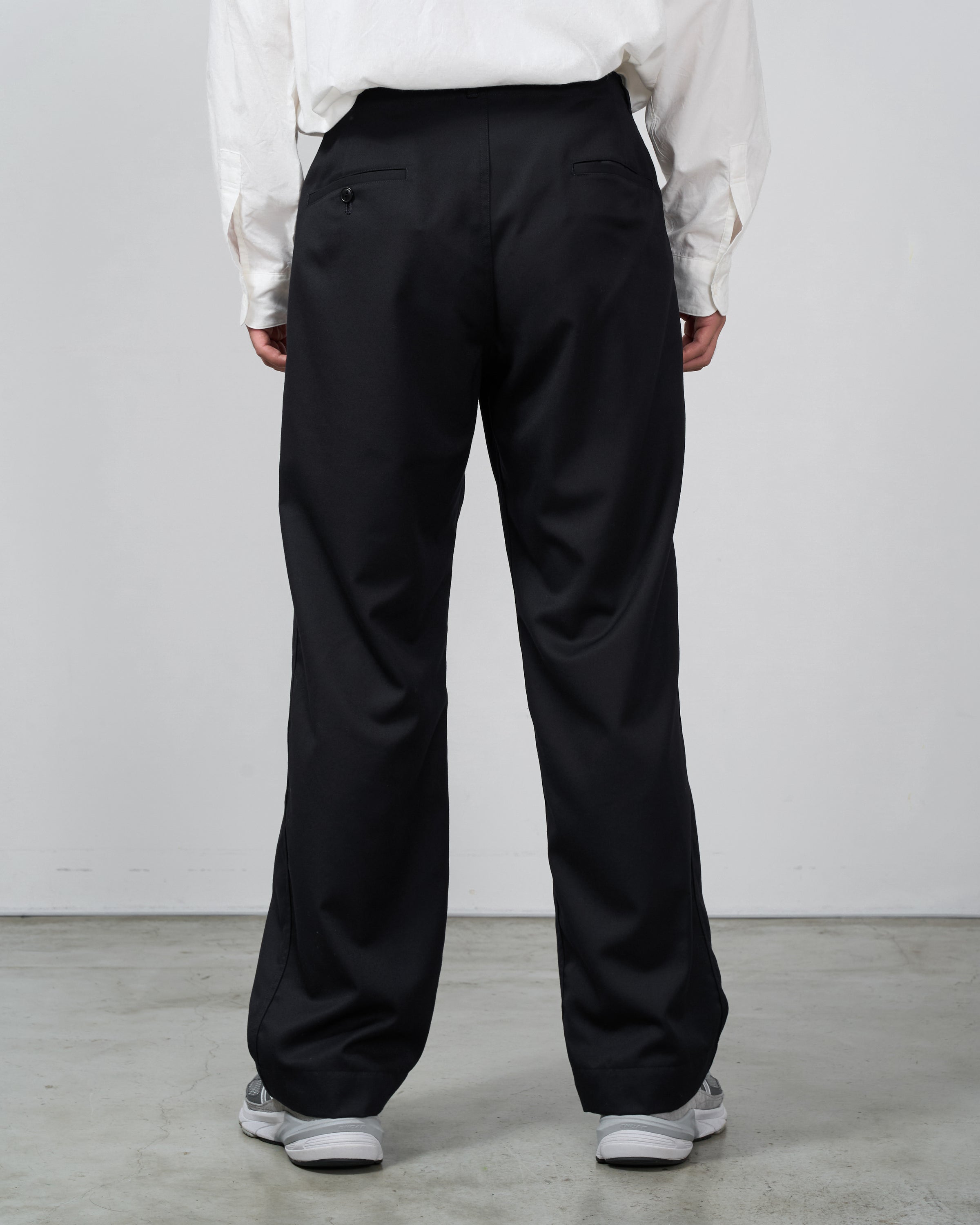 Dhal Wool Gaba Chino Pants, Black