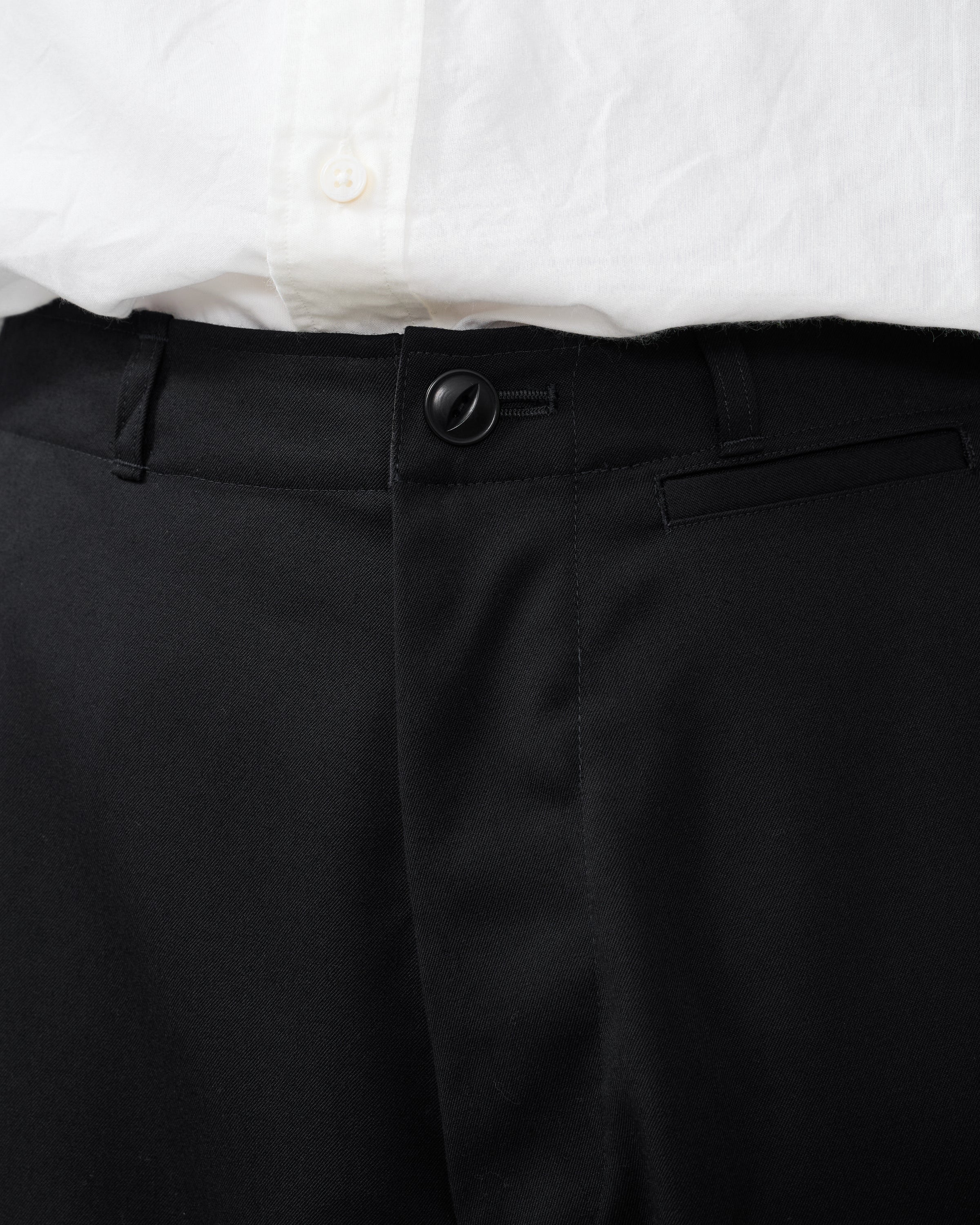 Dhal Wool Gaba Chino Pants, Black