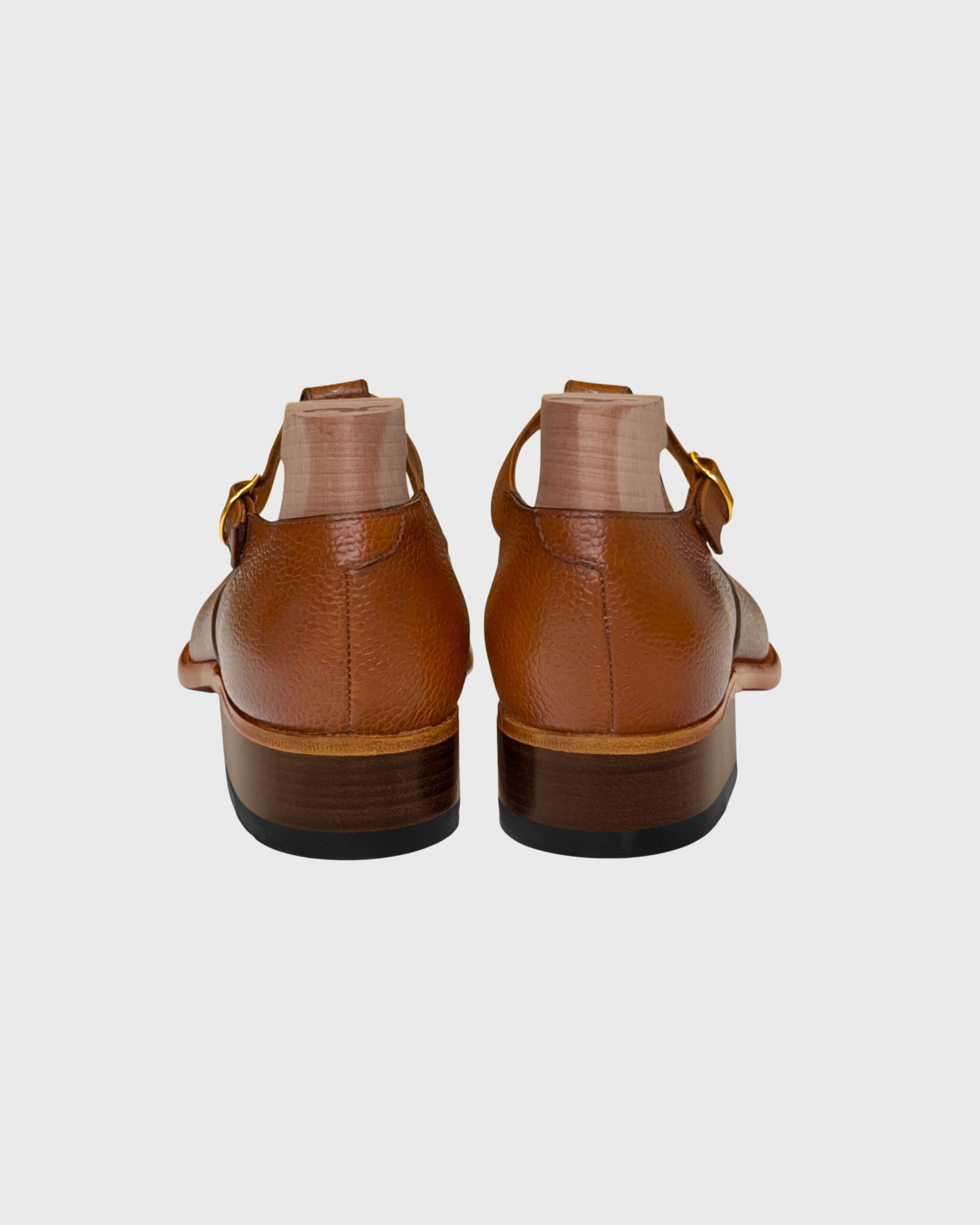 Le Yucca's T Strap Shoes, Light Brown