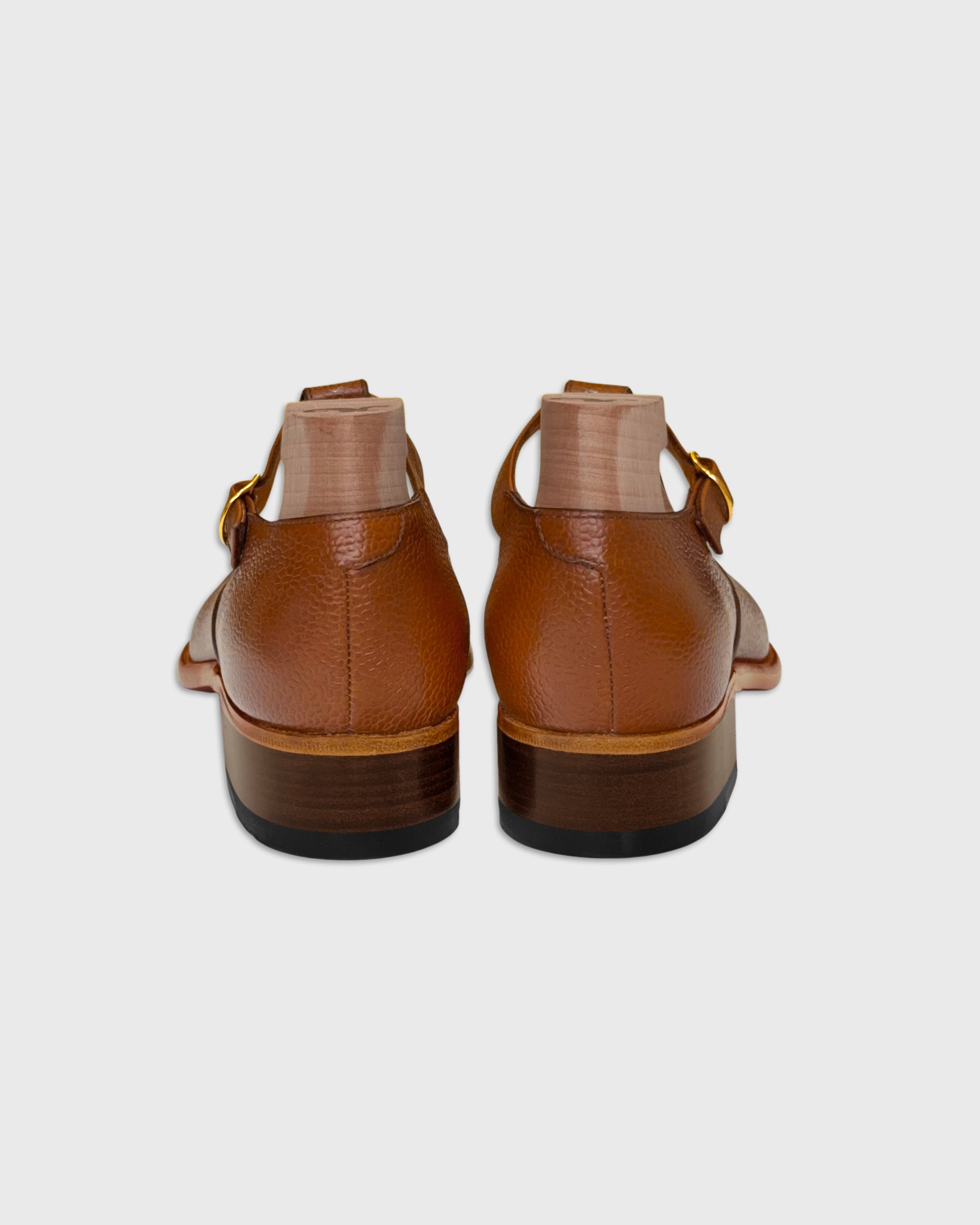 Le Yucca's T Strap Shoes, Light Brown