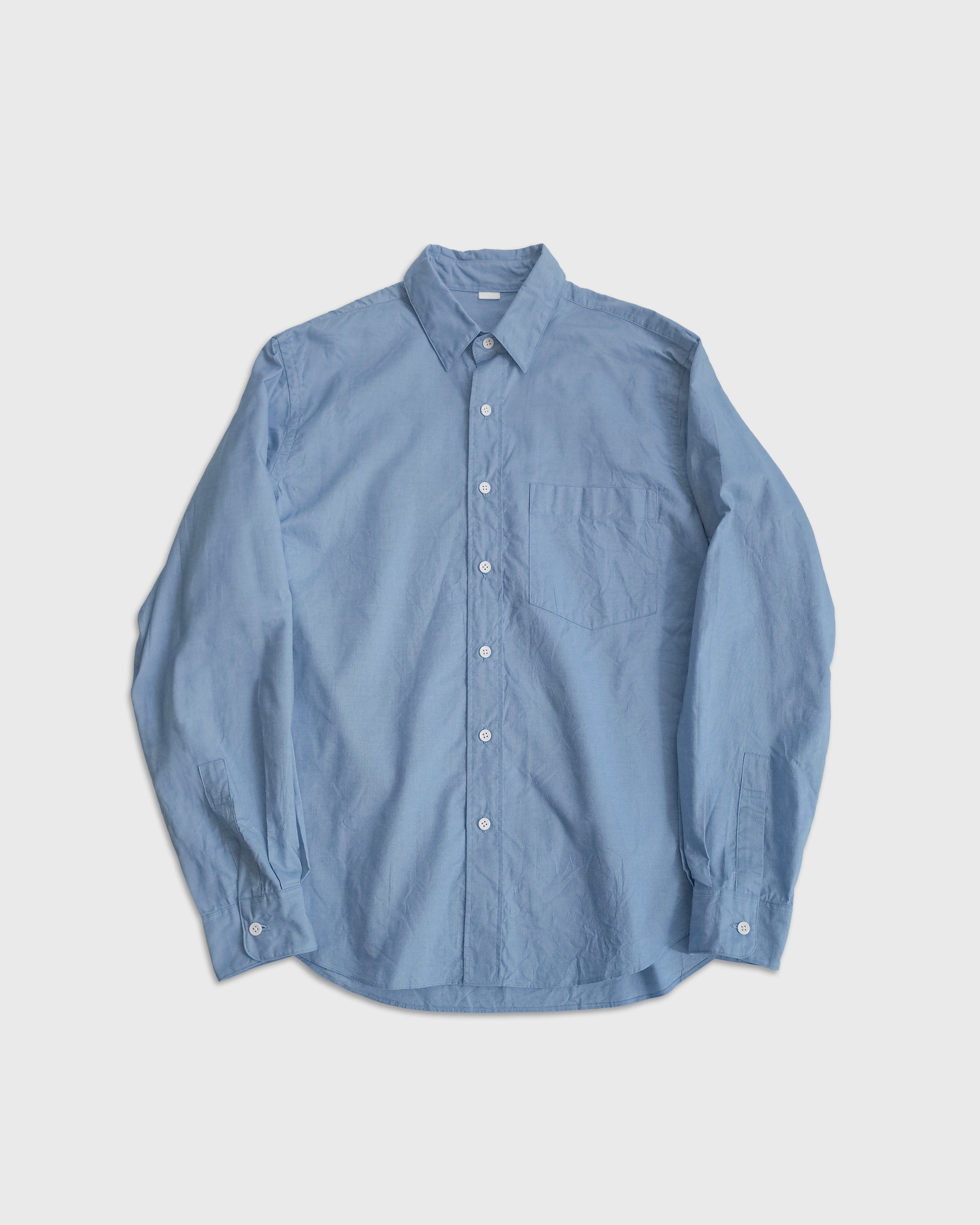 SH Cotton Regular Collar Shirt, Blue