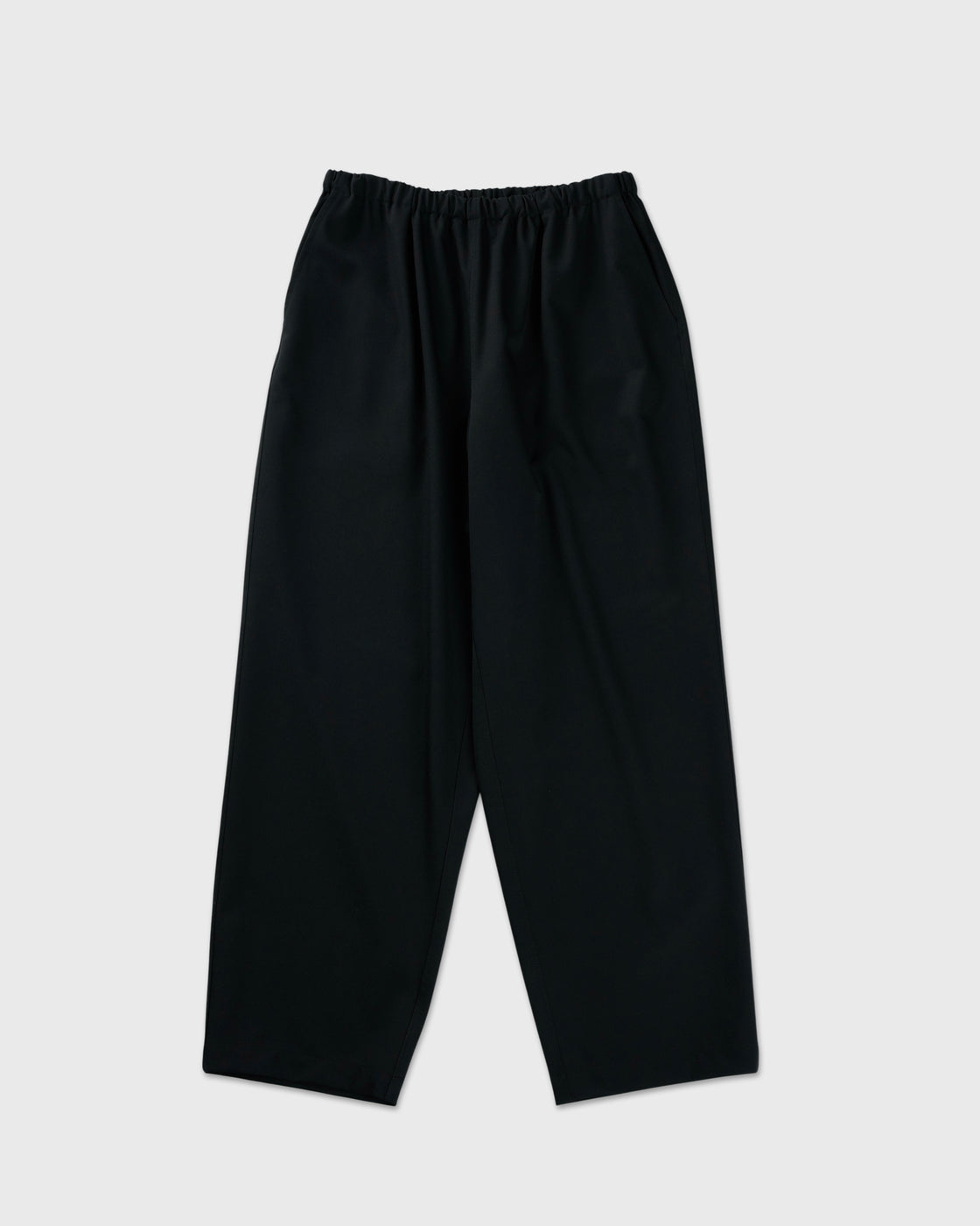 holk Wool Gabardine Kung Fu Pants, Black