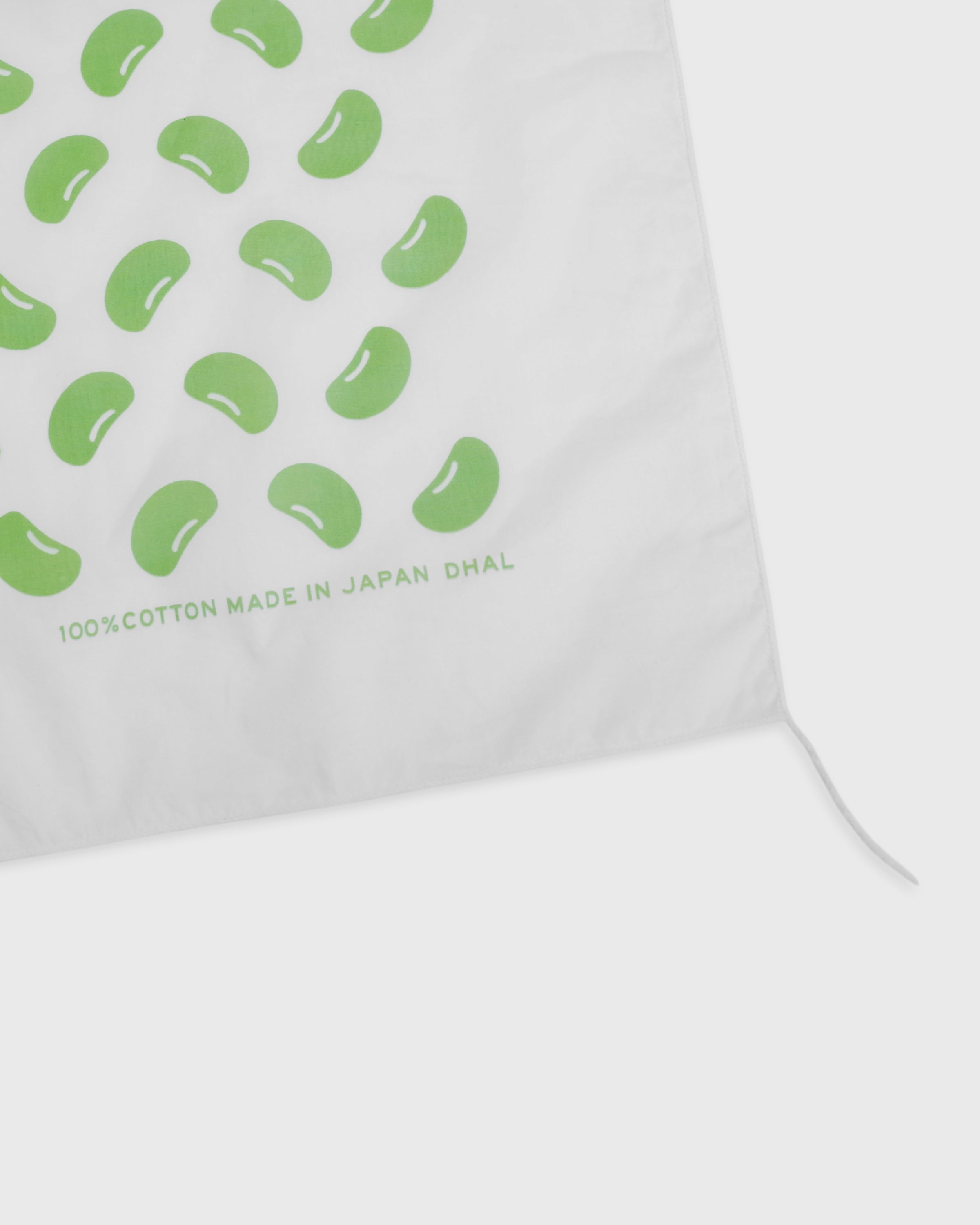 Dhal Mame Bandana keylime Exclusive, White × Light Green