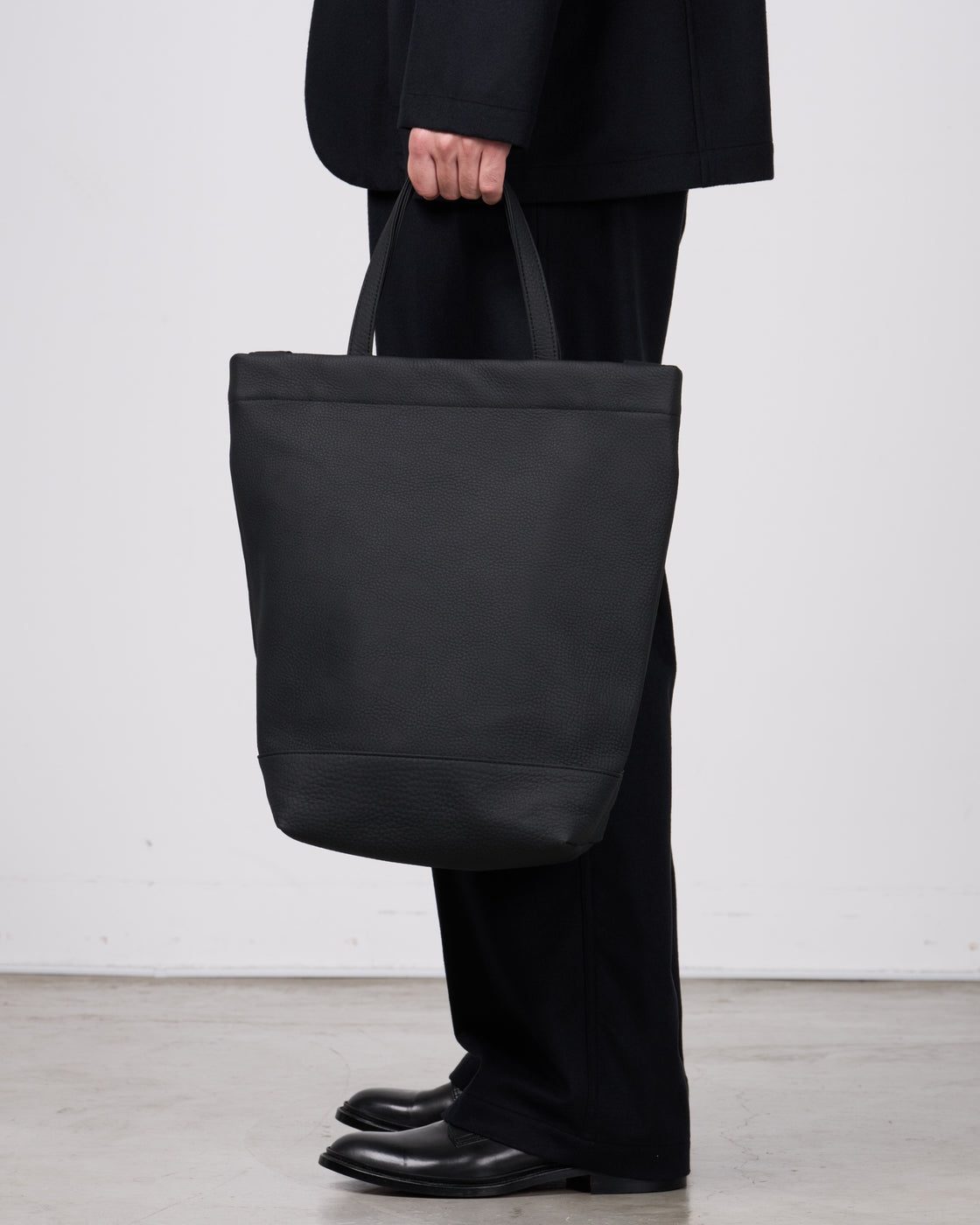 Anonymous BG-03 Leather Tote Bag, Black