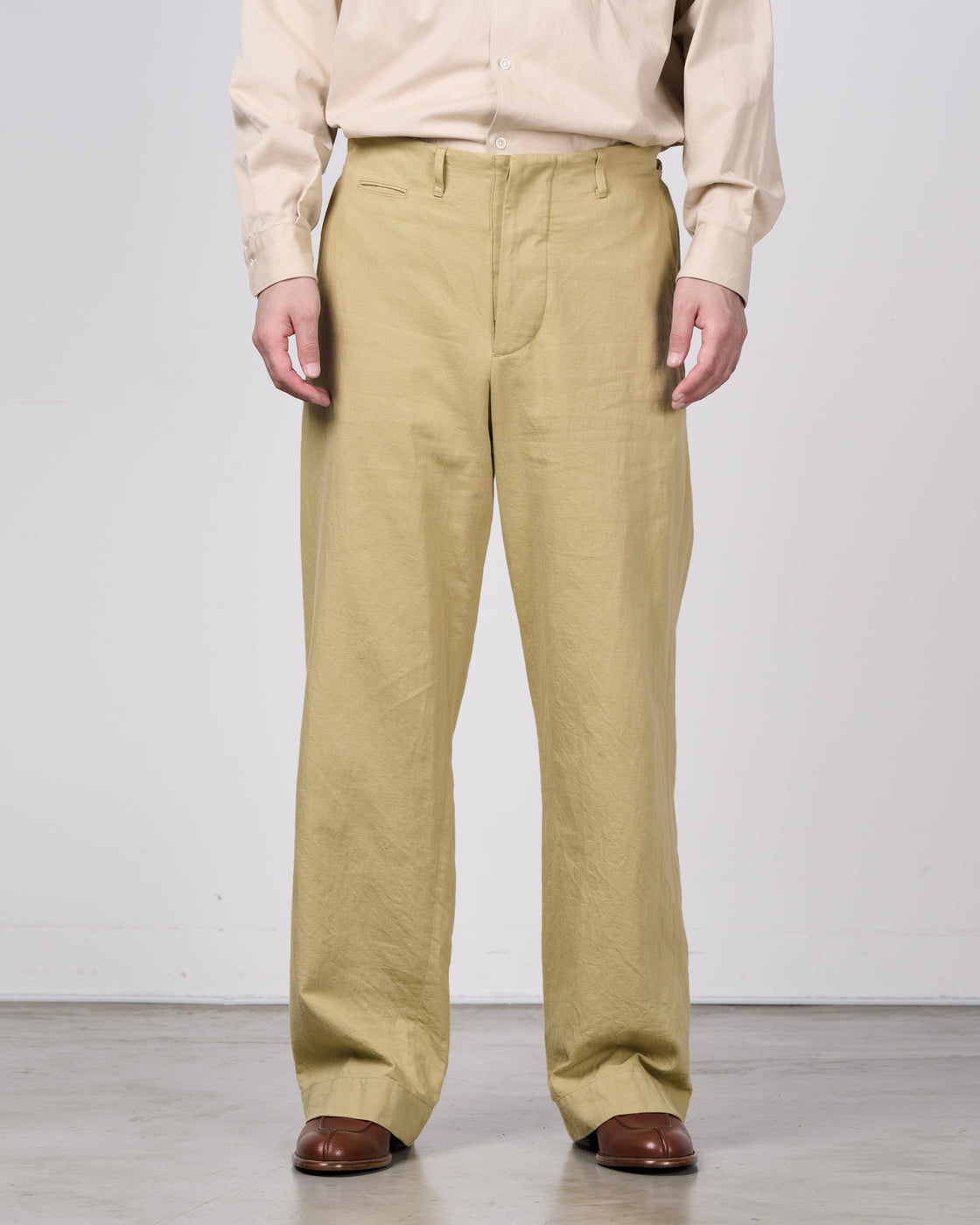 Dhal Bradford 1930's Algerian Twill RAF Pants, Beige