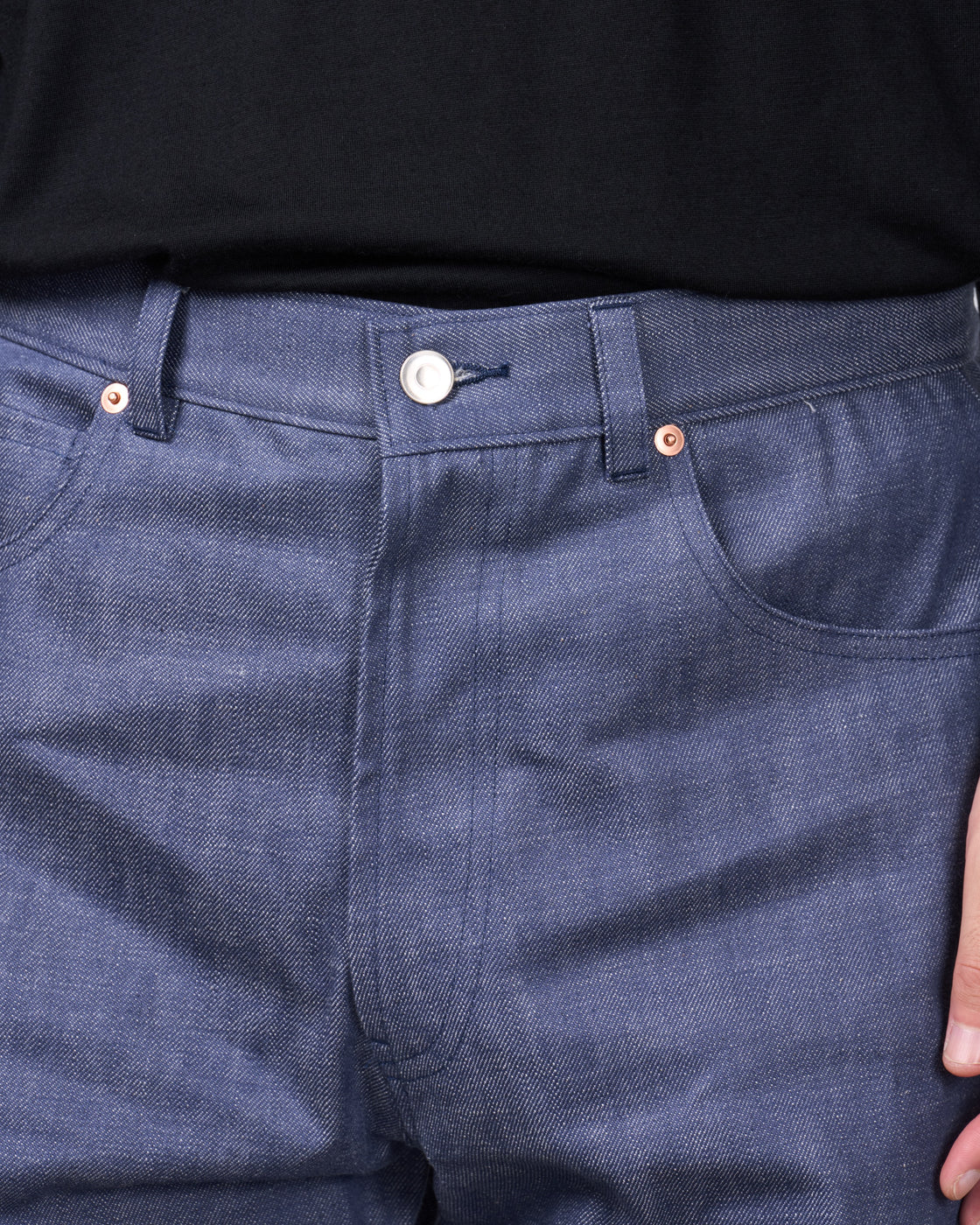 Dhal Zimbabwe Cotton Denim New 5Pocket Denim, Blue