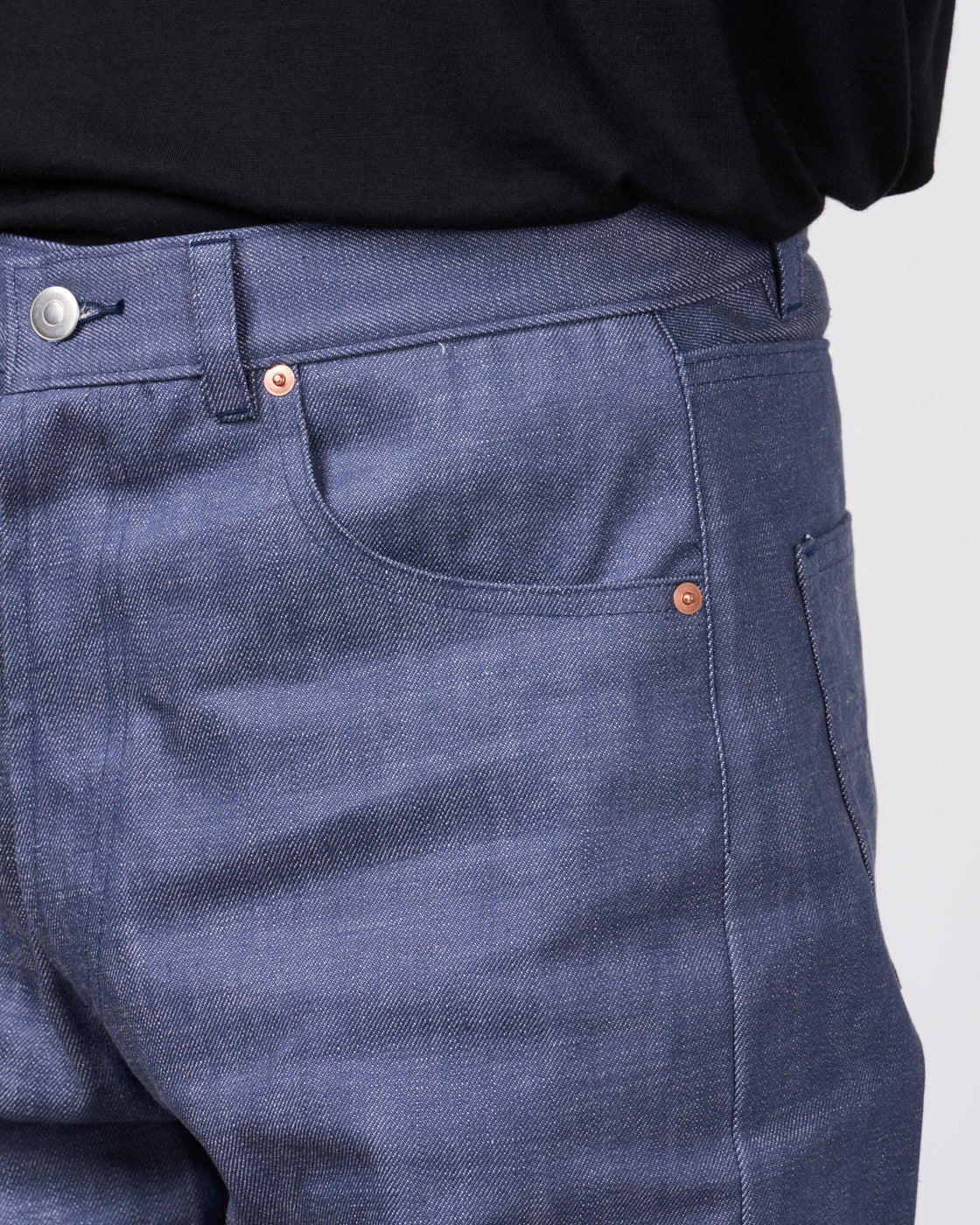 Dhal Zimbabwe Cotton Denim New 5Pocket Denim, Blue