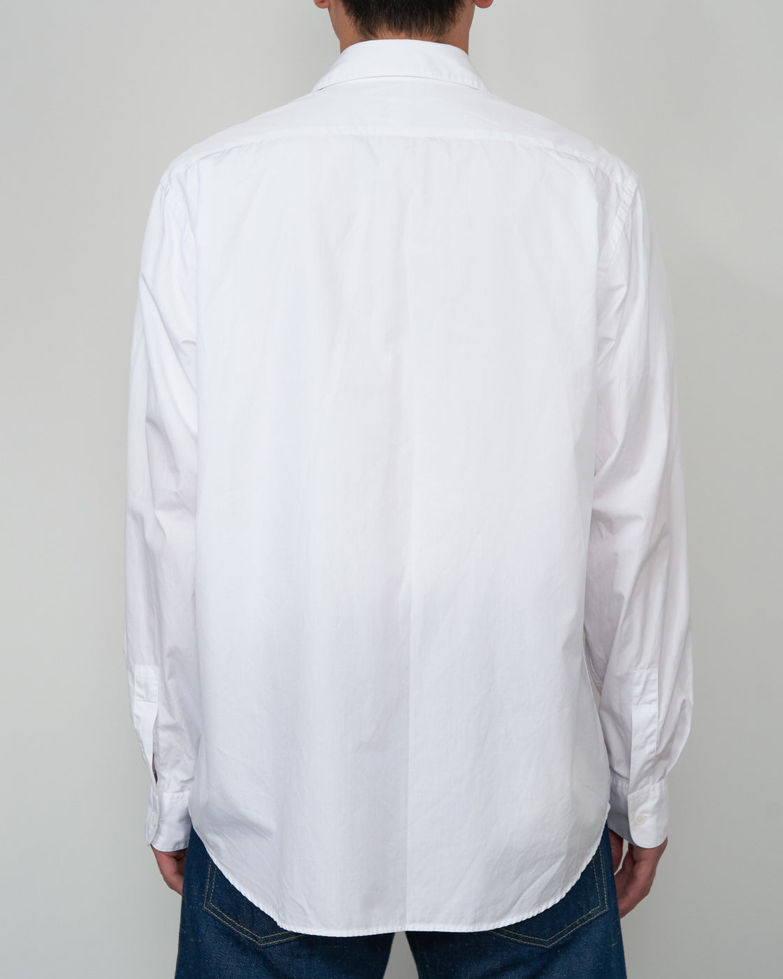 S H GMBT-001 Regular Collar Shirt(Alumo), White