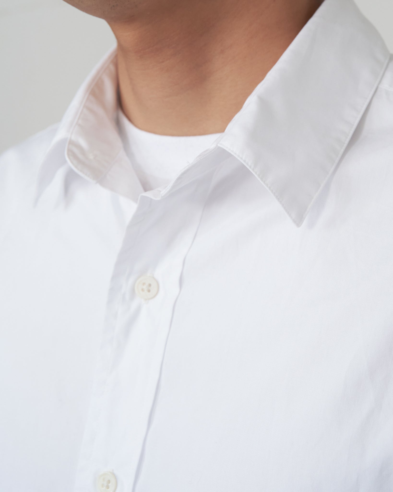 S H GMBT-001 Regular Collar Shirt(Alumo), White – Keylime Tokyo