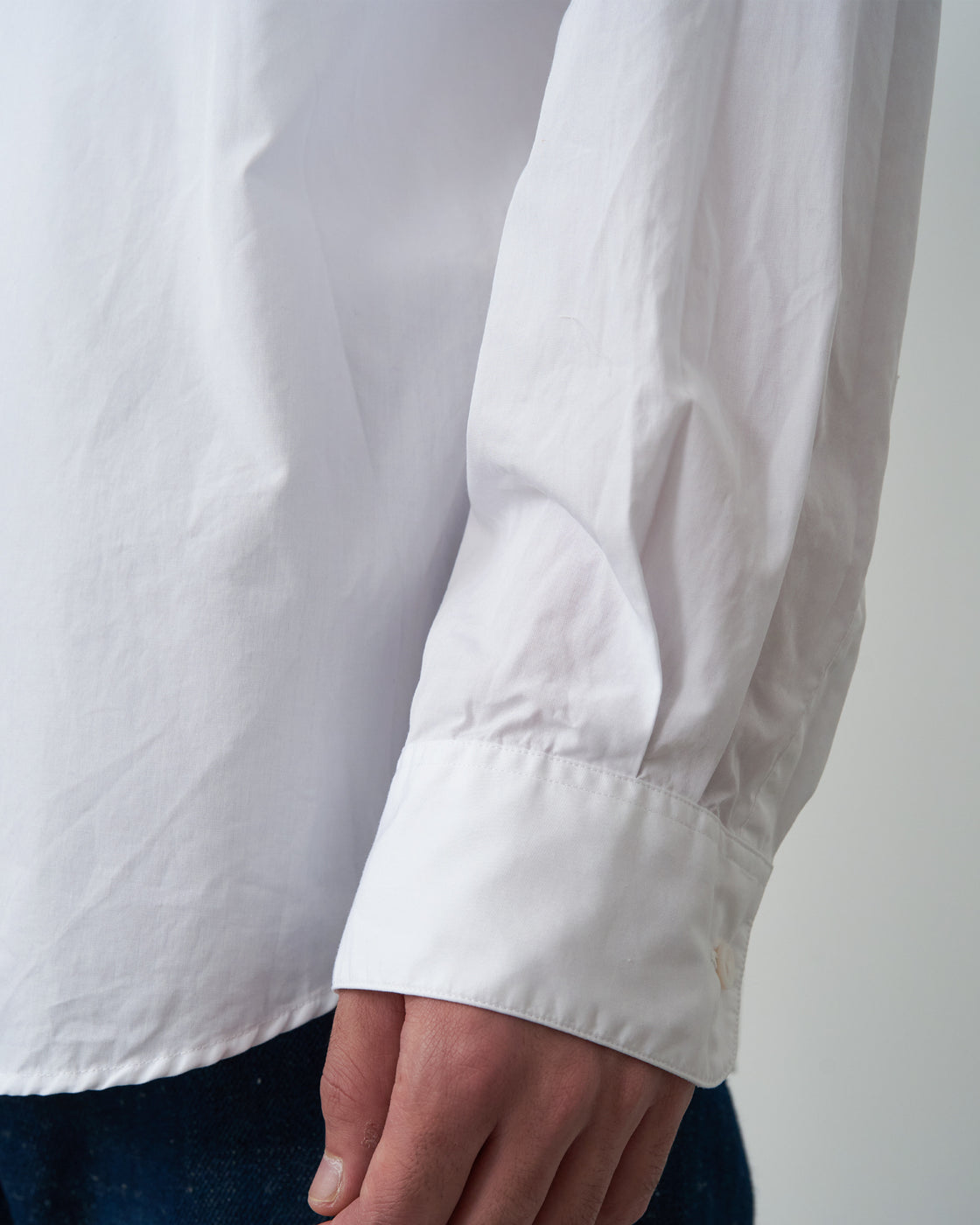 S H GMBT-001 Regular Collar Shirt(Alumo), White