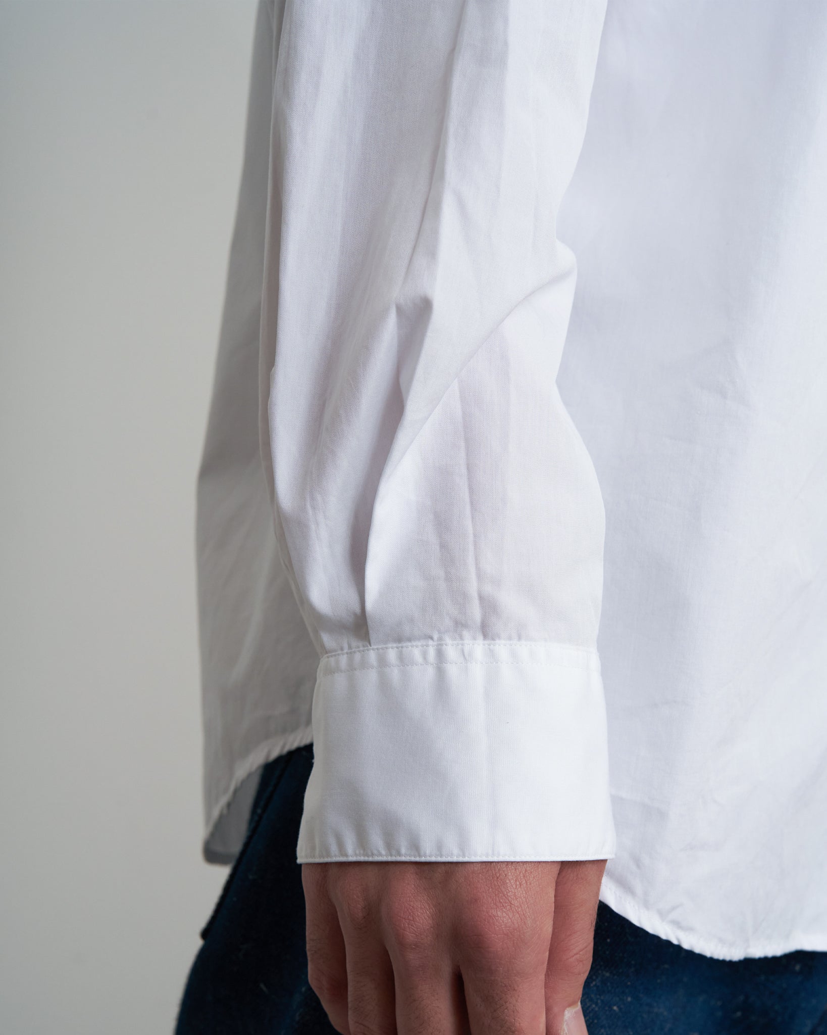 S H GMBT-001 Regular Collar Shirt(Alumo), White