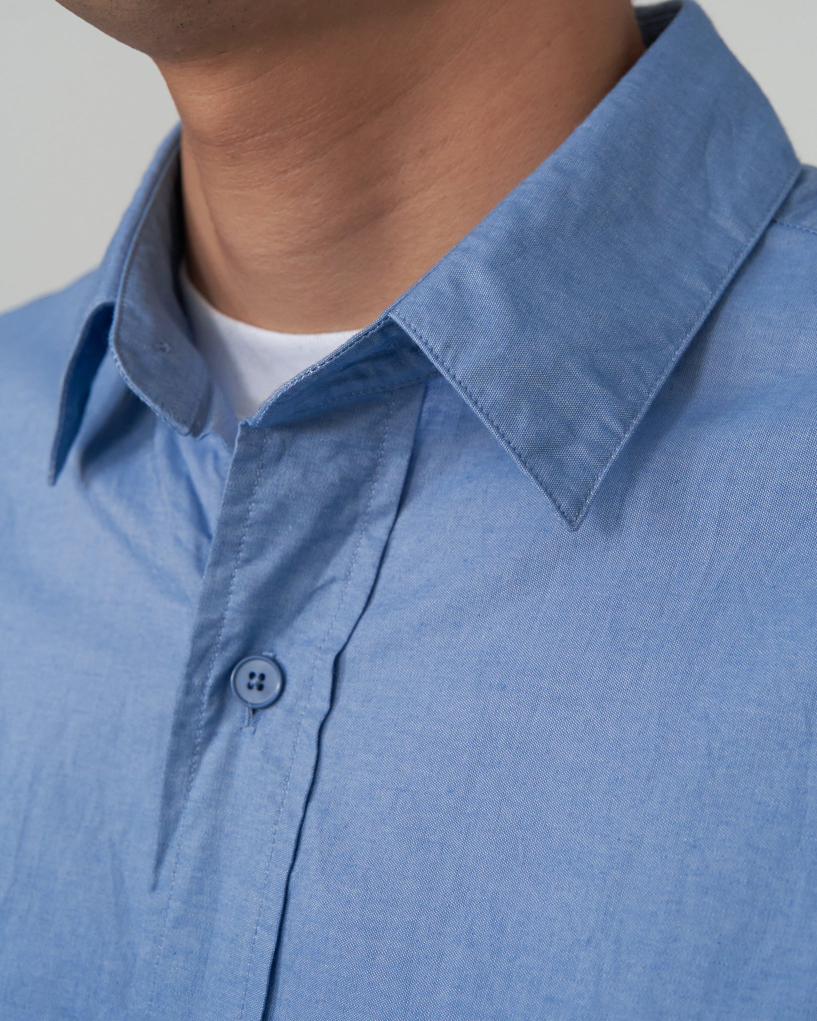 S H GMBT-003 Regular Collar Shirt, Blue