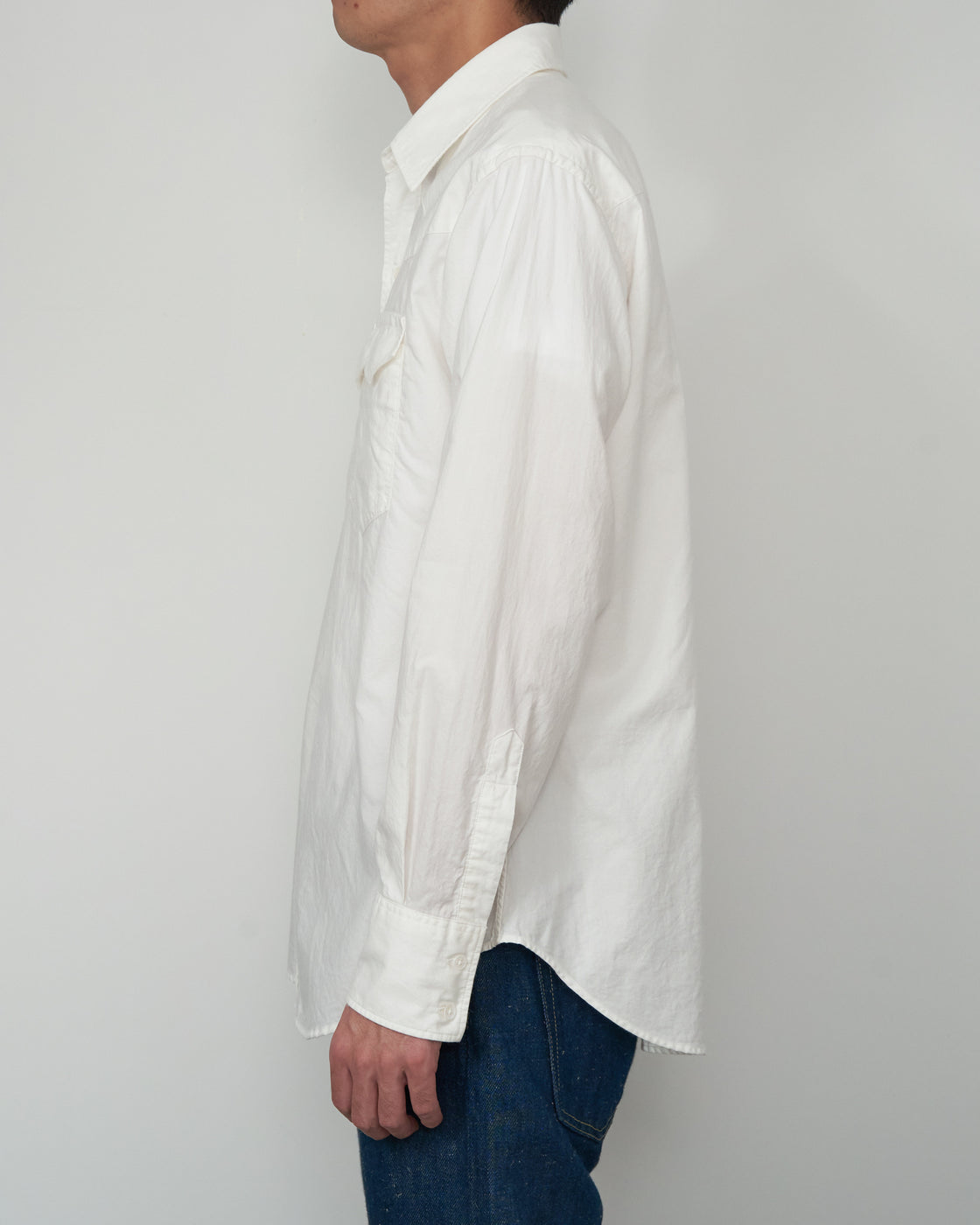 S H-WSTN-003 Western Shirt, White