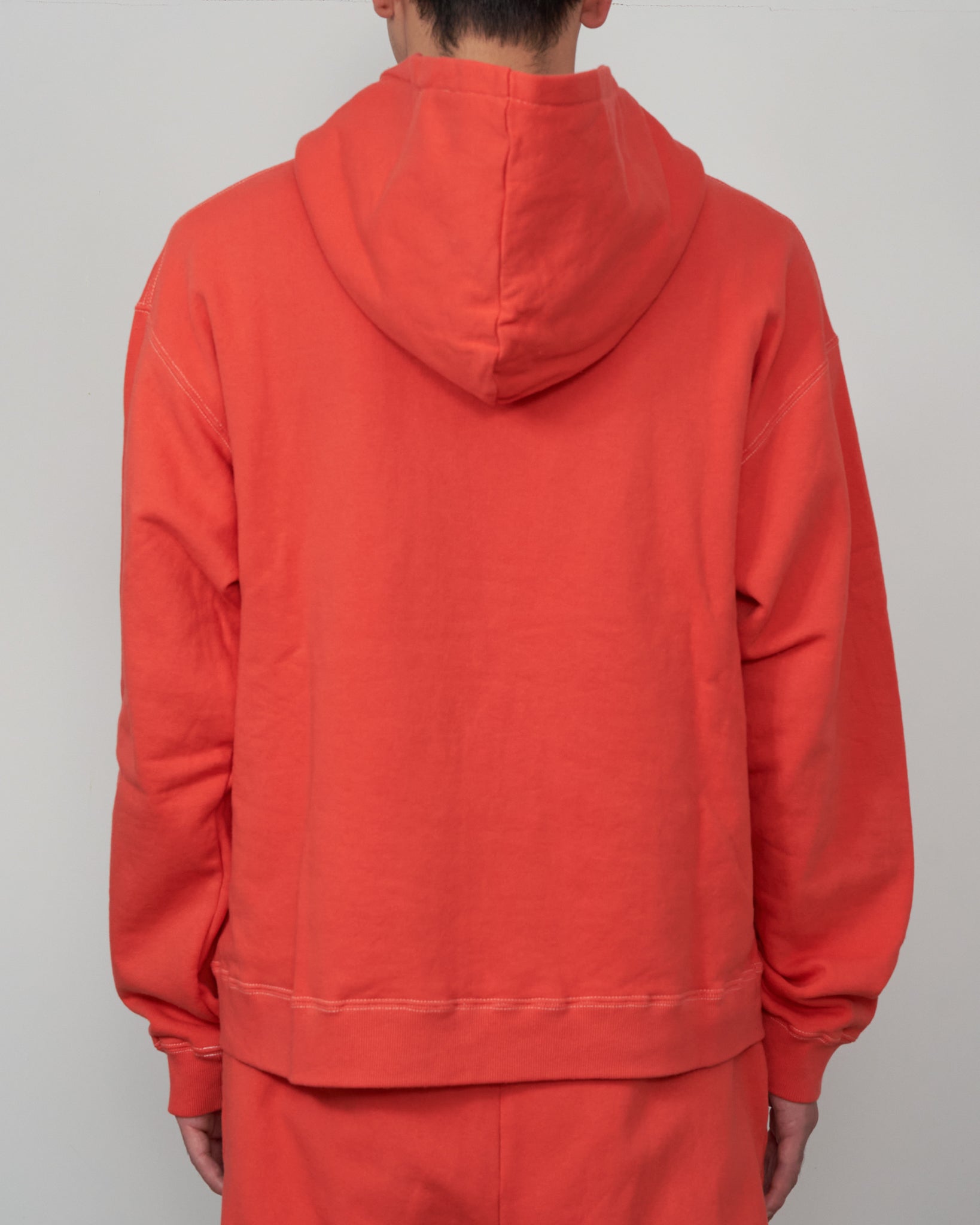 1027 Sweatshirt Zip Up Parka, Red