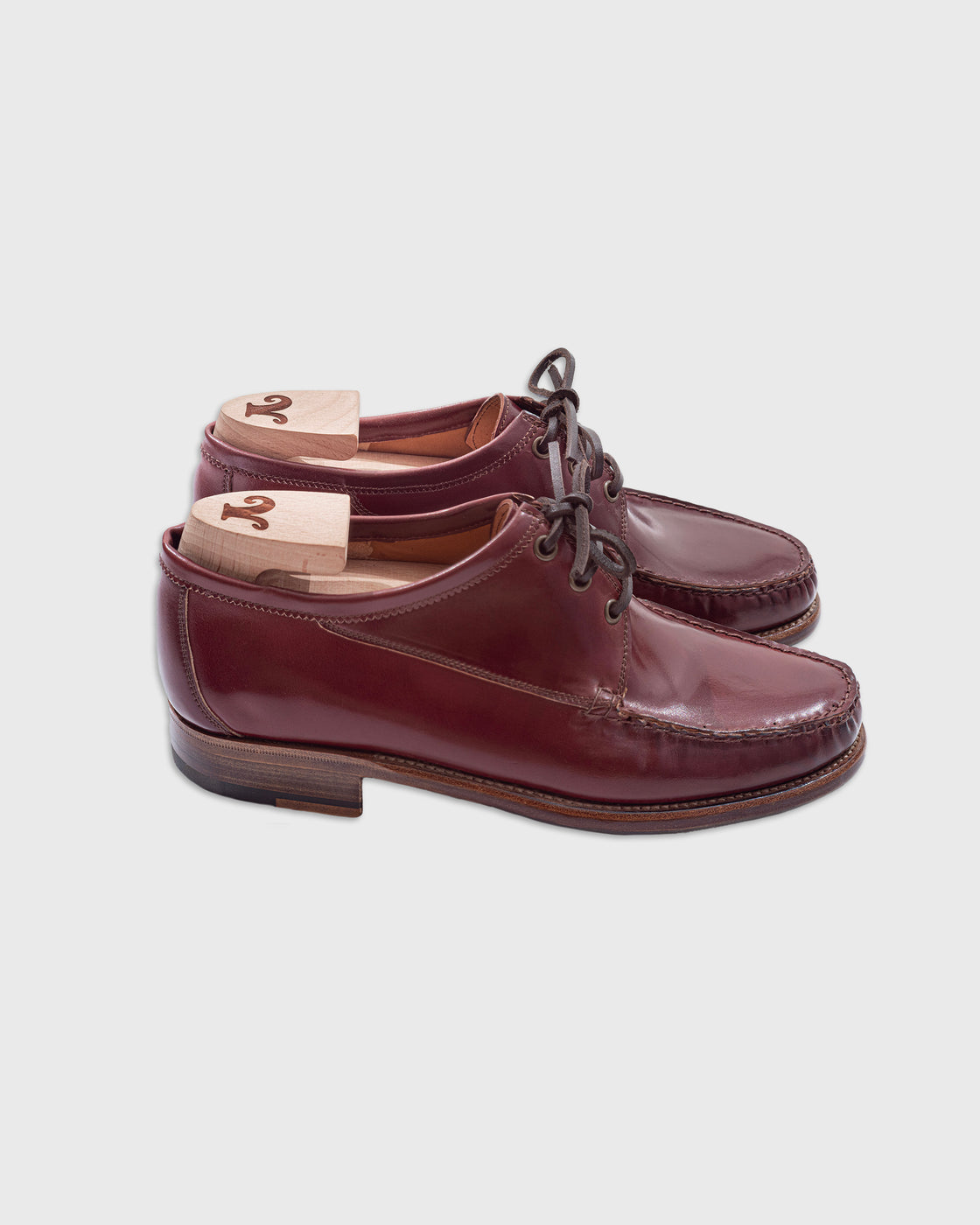 Le Yucca's Cordovan Moccasins, Dark Burgundy